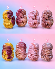 Rare Alashan Agate Spirit Rams - Resilience
