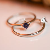 Iolite Square Cut Ring