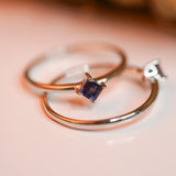 Iolite Square Cut Ring