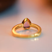Amethyst Vintage Pear Cut Ring