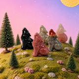 Rare Alashan Agate Mini Howling Wolf - Courage