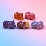 Rare Alashan Agate Mini Hippo - Protection