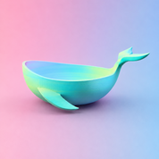 Pastel Dream - Color Changing Whale Bowl