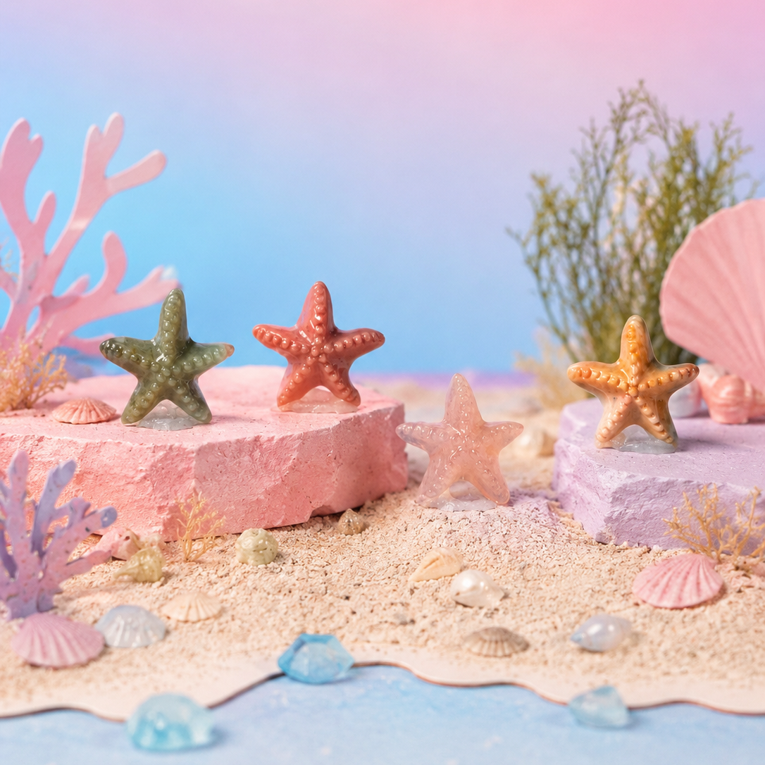 Rare Alashan Agate Mini Starfish - Renewal