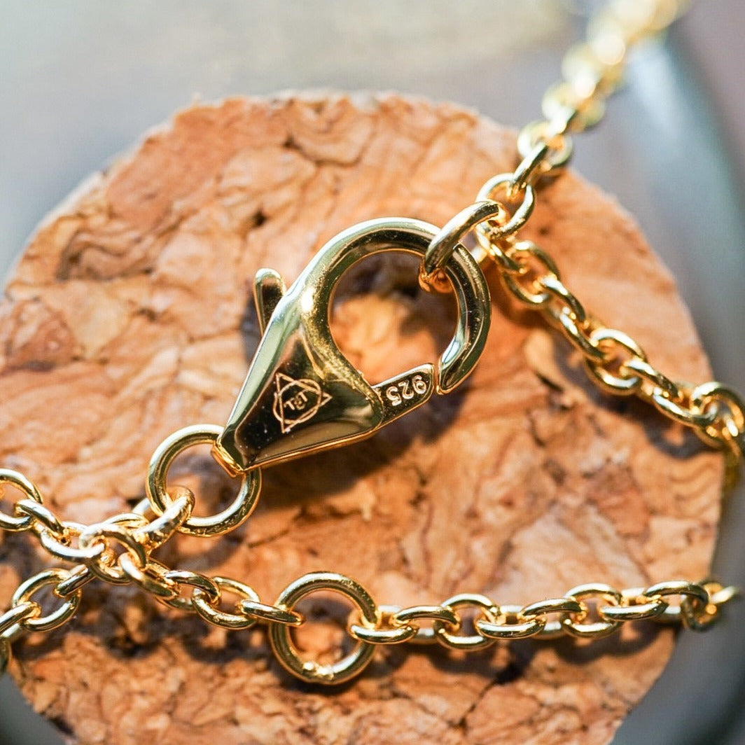 Garnet Heart Cut Necklace