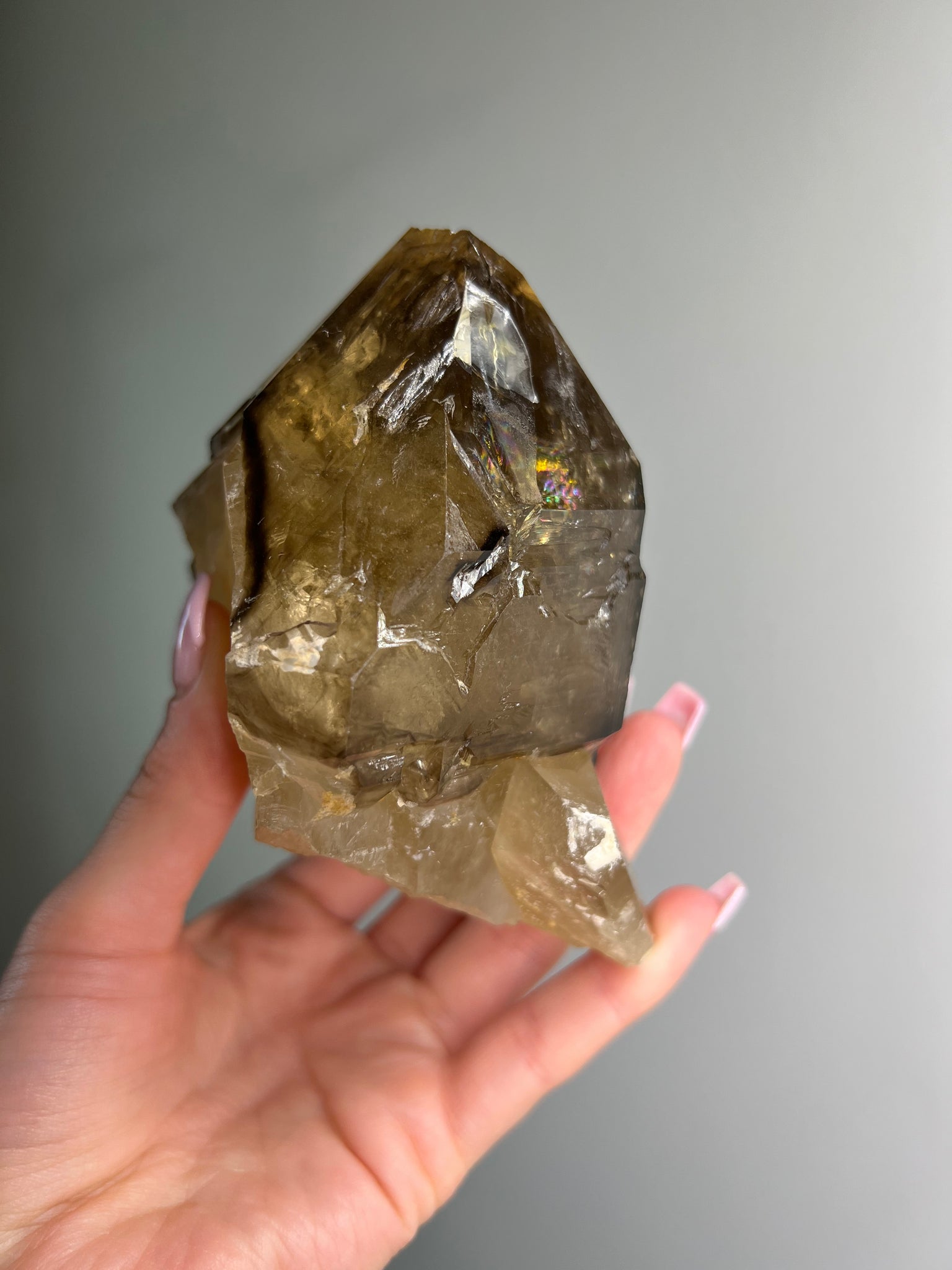Natural Citrine Skeletal Elestial Quartz