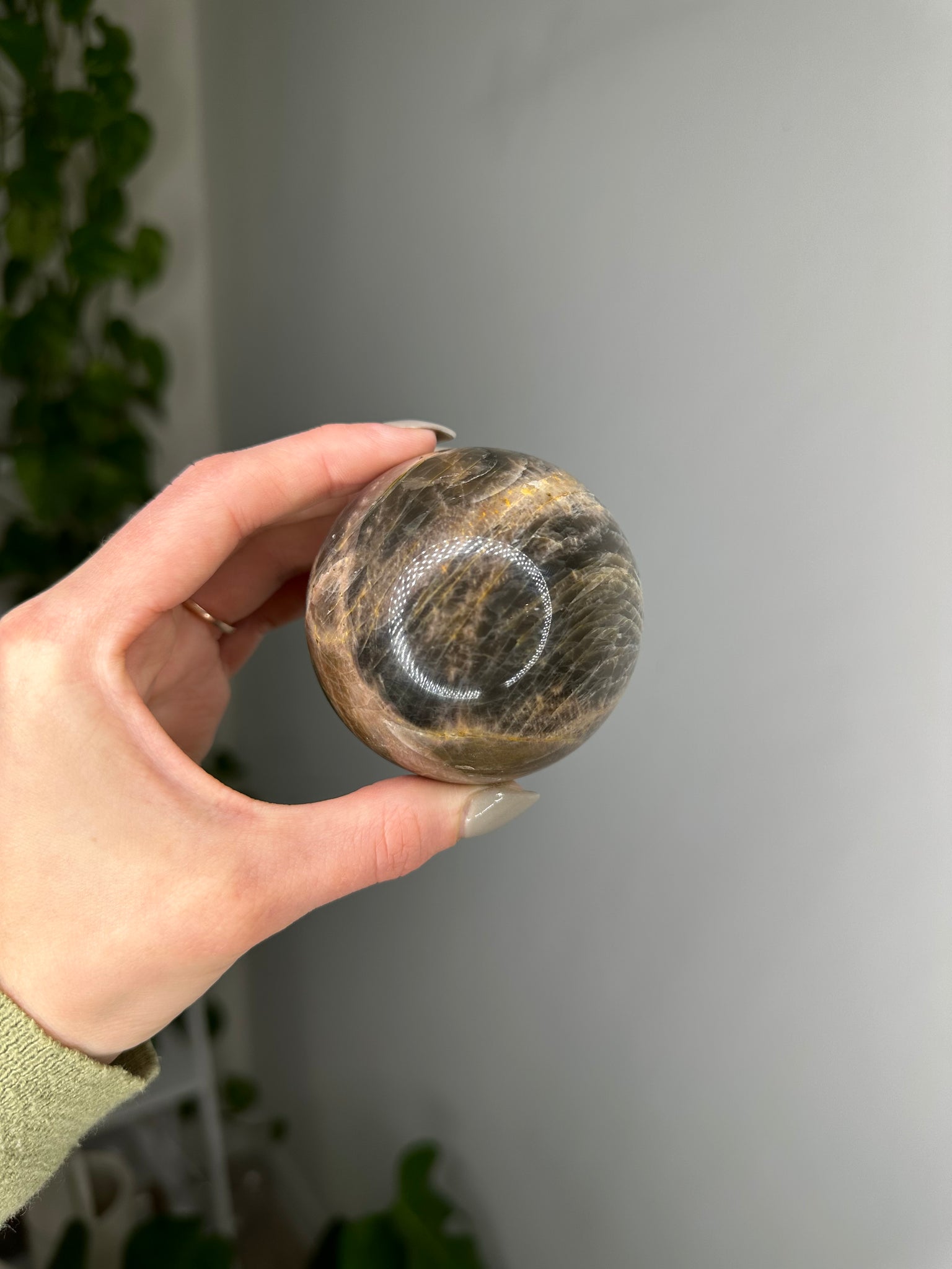 Black Moonstone Sphere