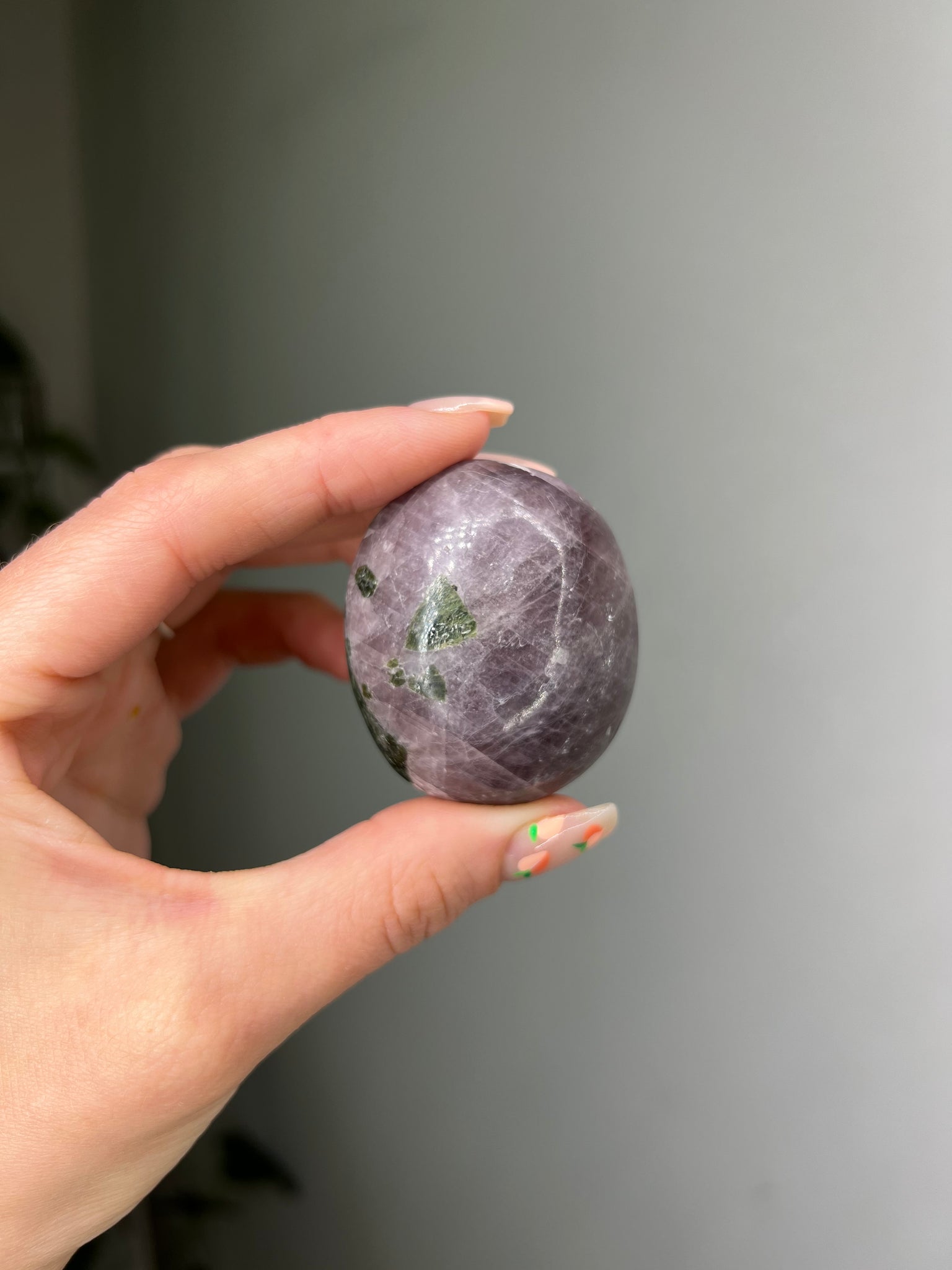 Purple Anhydrite Palmstone