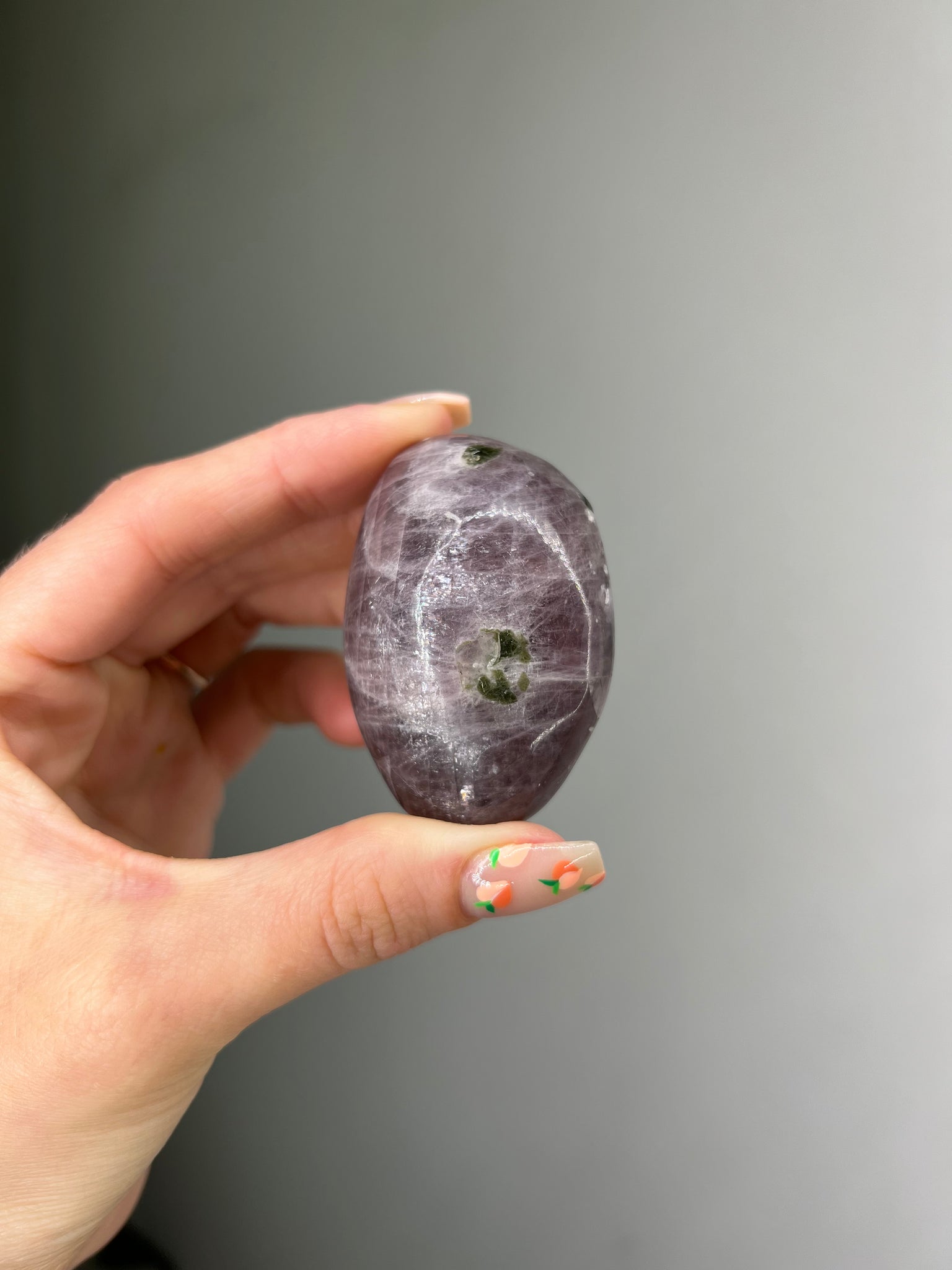 Purple Anhydrite Palmstone