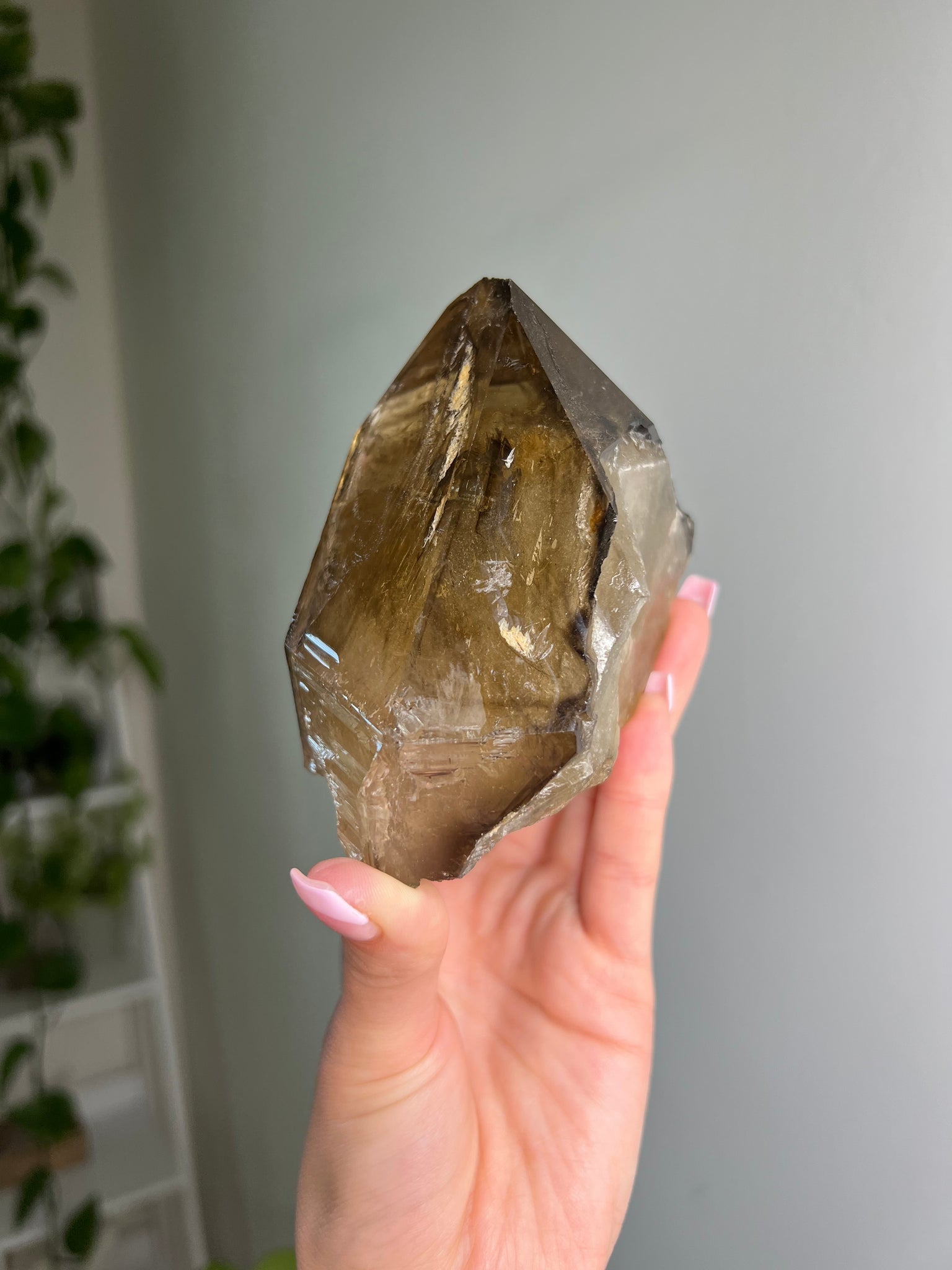 Natural Citrine Skeletal Elestial Quartz