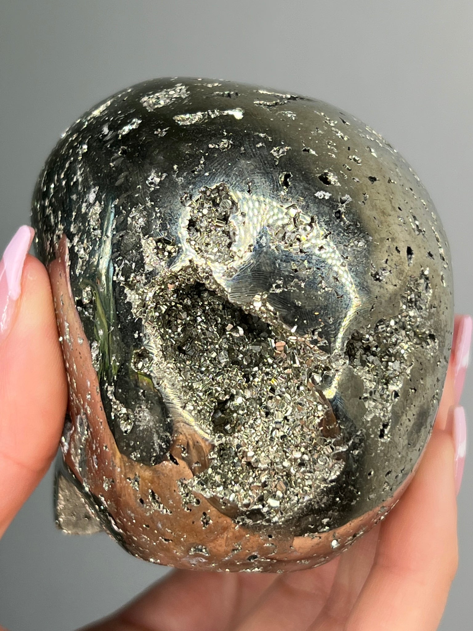 Pyrite Skull