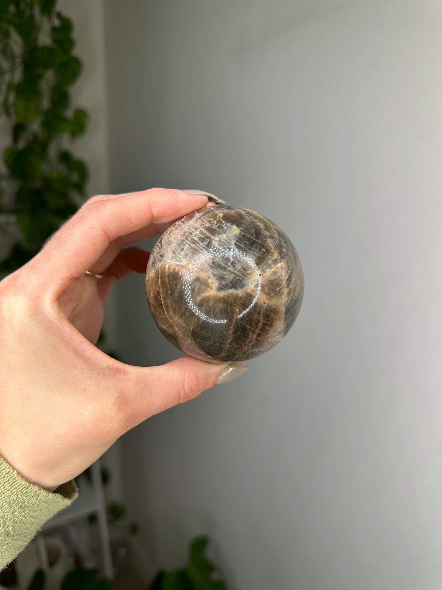 Black Moonstone Sphere