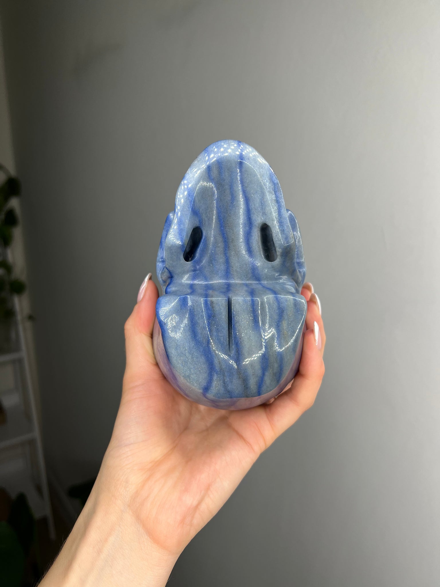 Blue Aventurine Skull