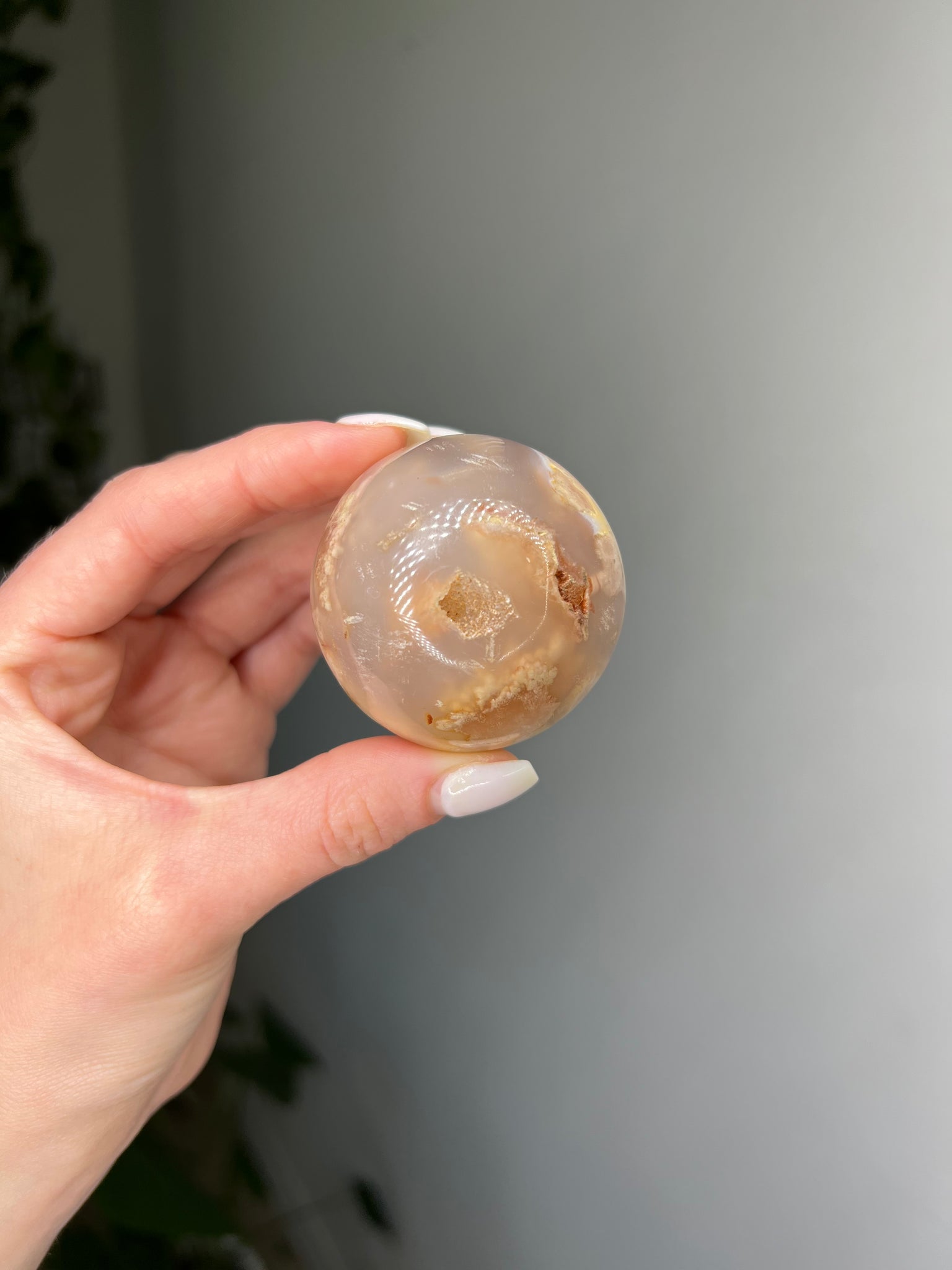 Flower Agate Sphere