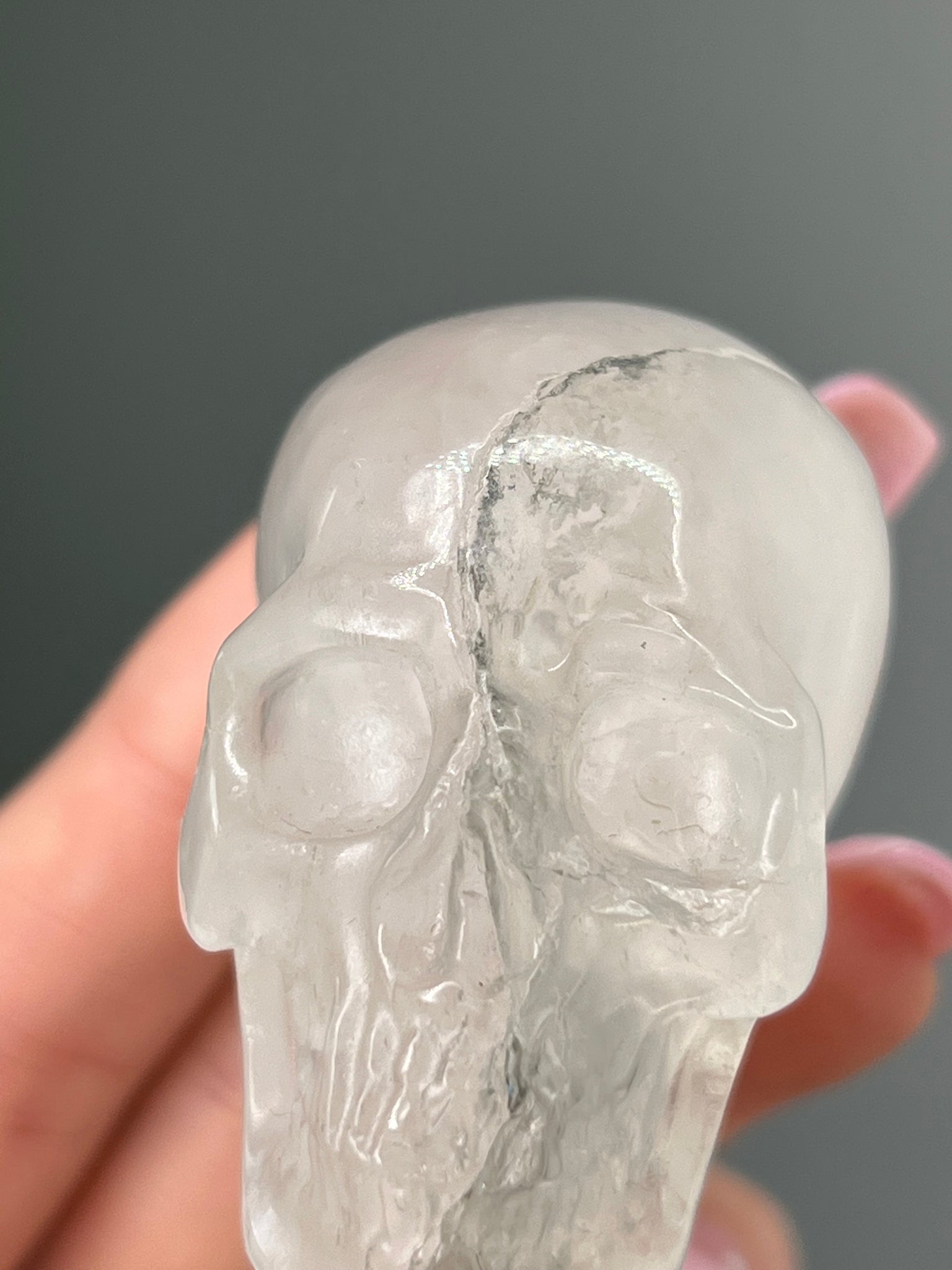 Clear Quartz Skull