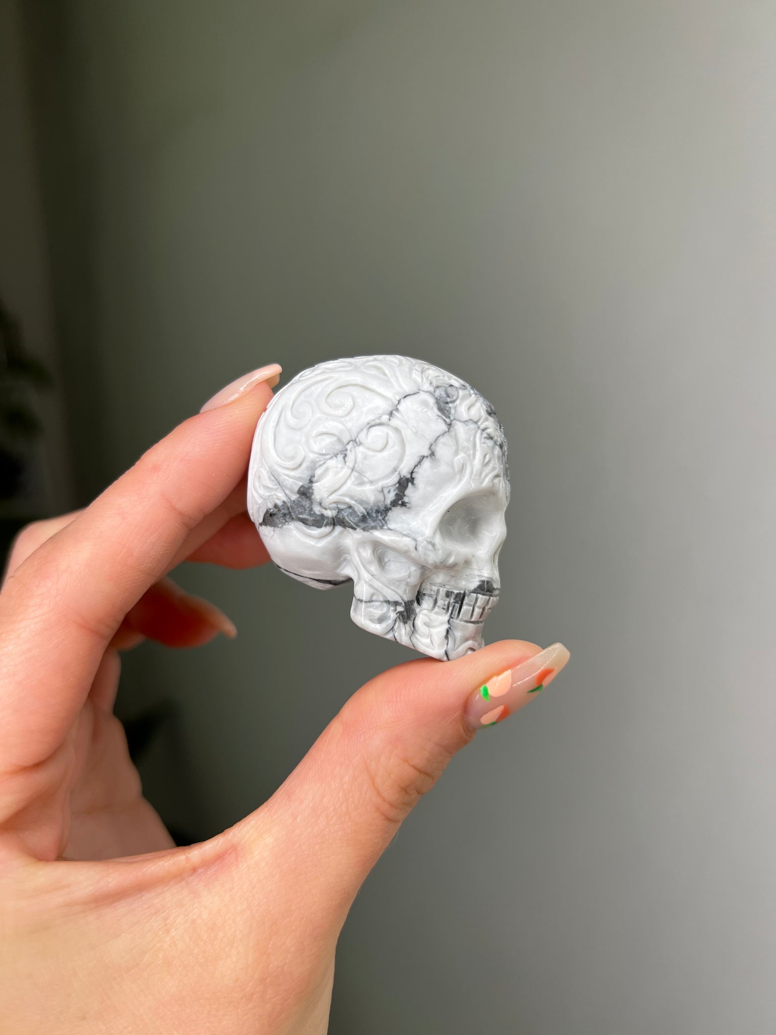 Howlite Sugar Skull