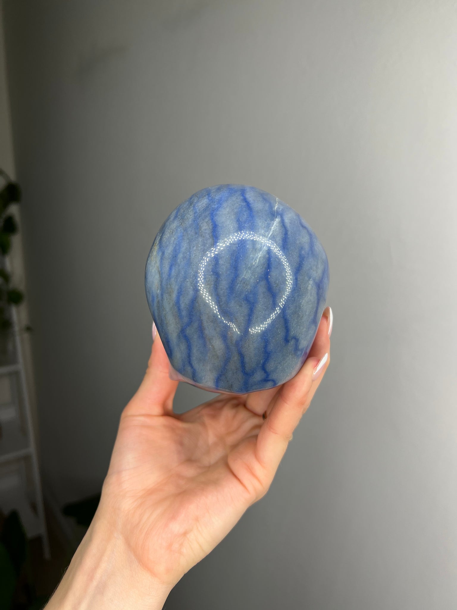 Blue Aventurine Skull