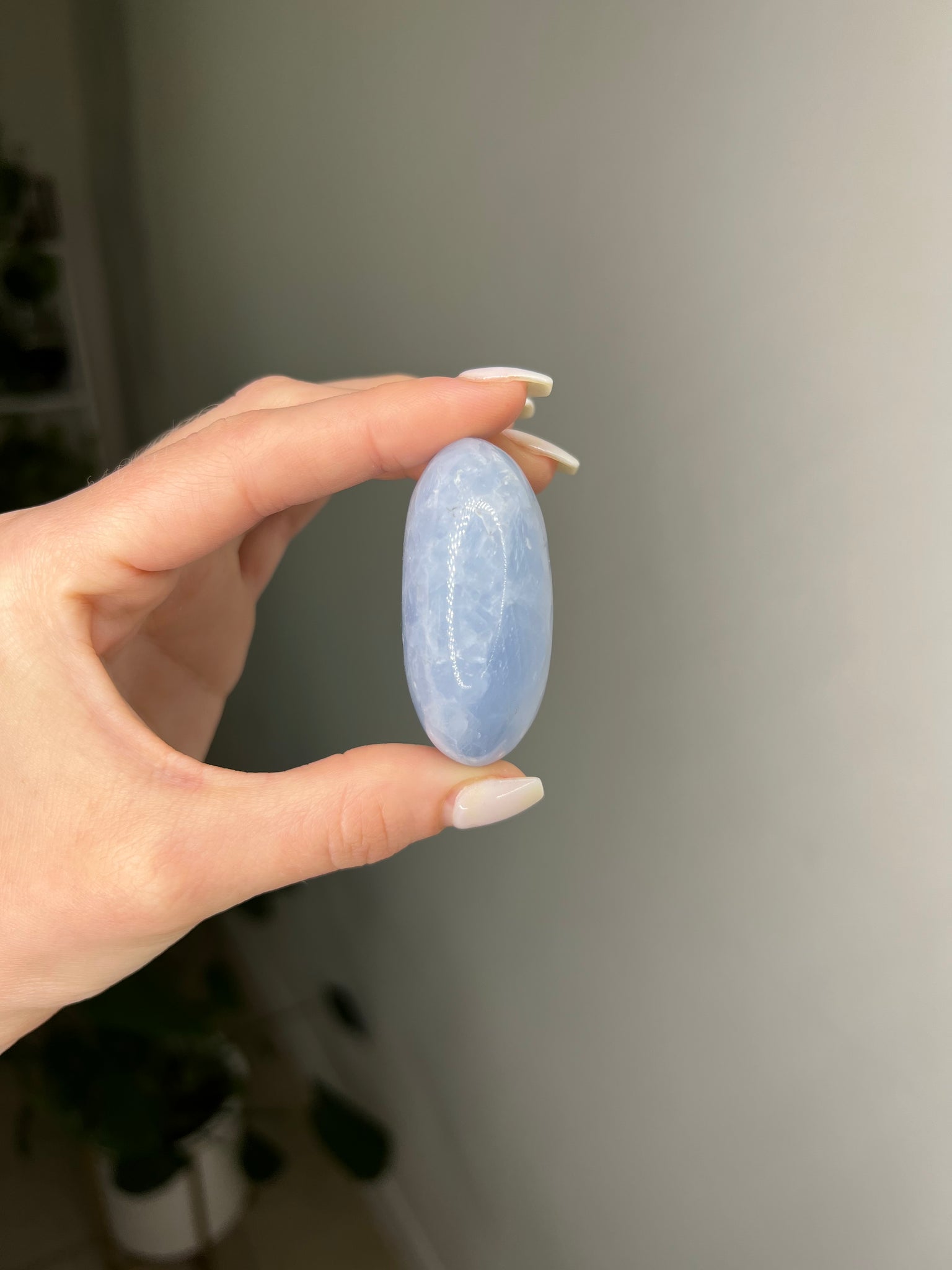 Blue Calcite Palmstone