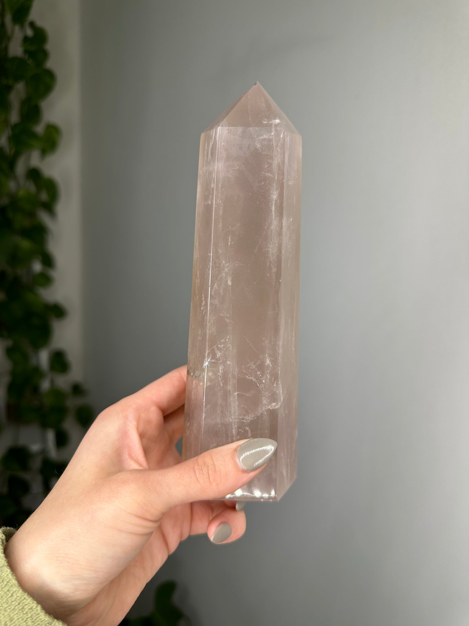 Lavender Rose Quartz Tower