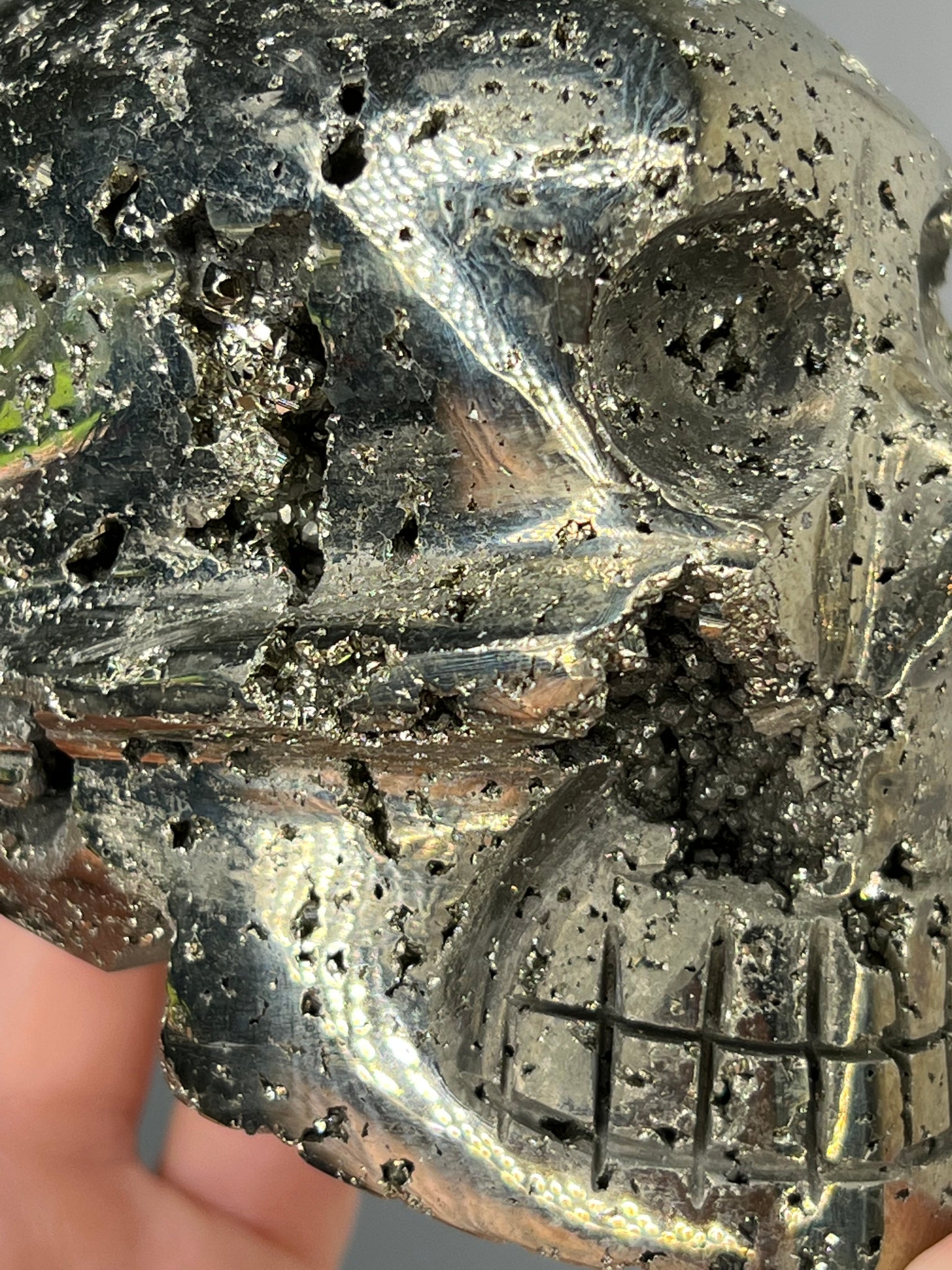 Pyrite Skull