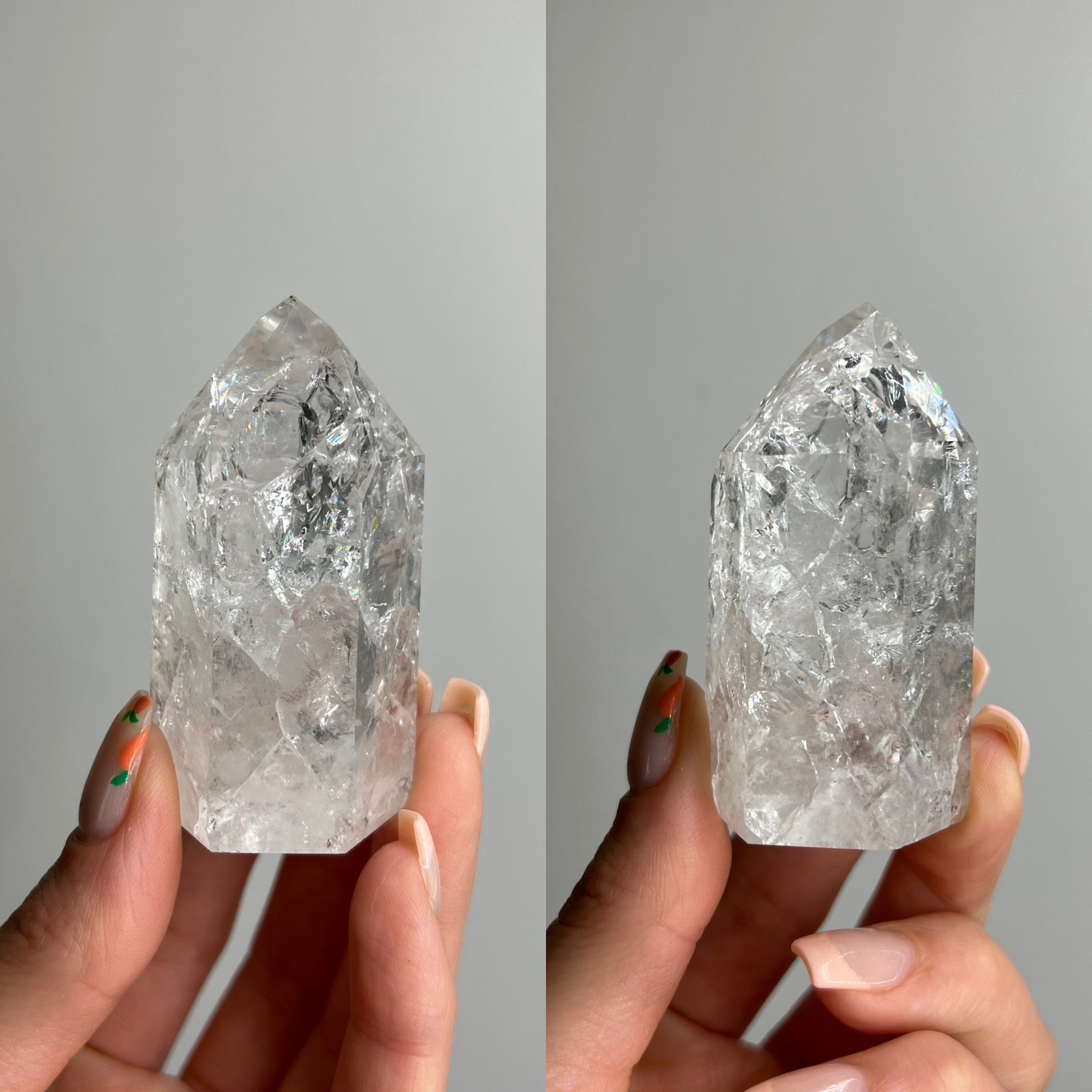 Crackle Quartz Tower