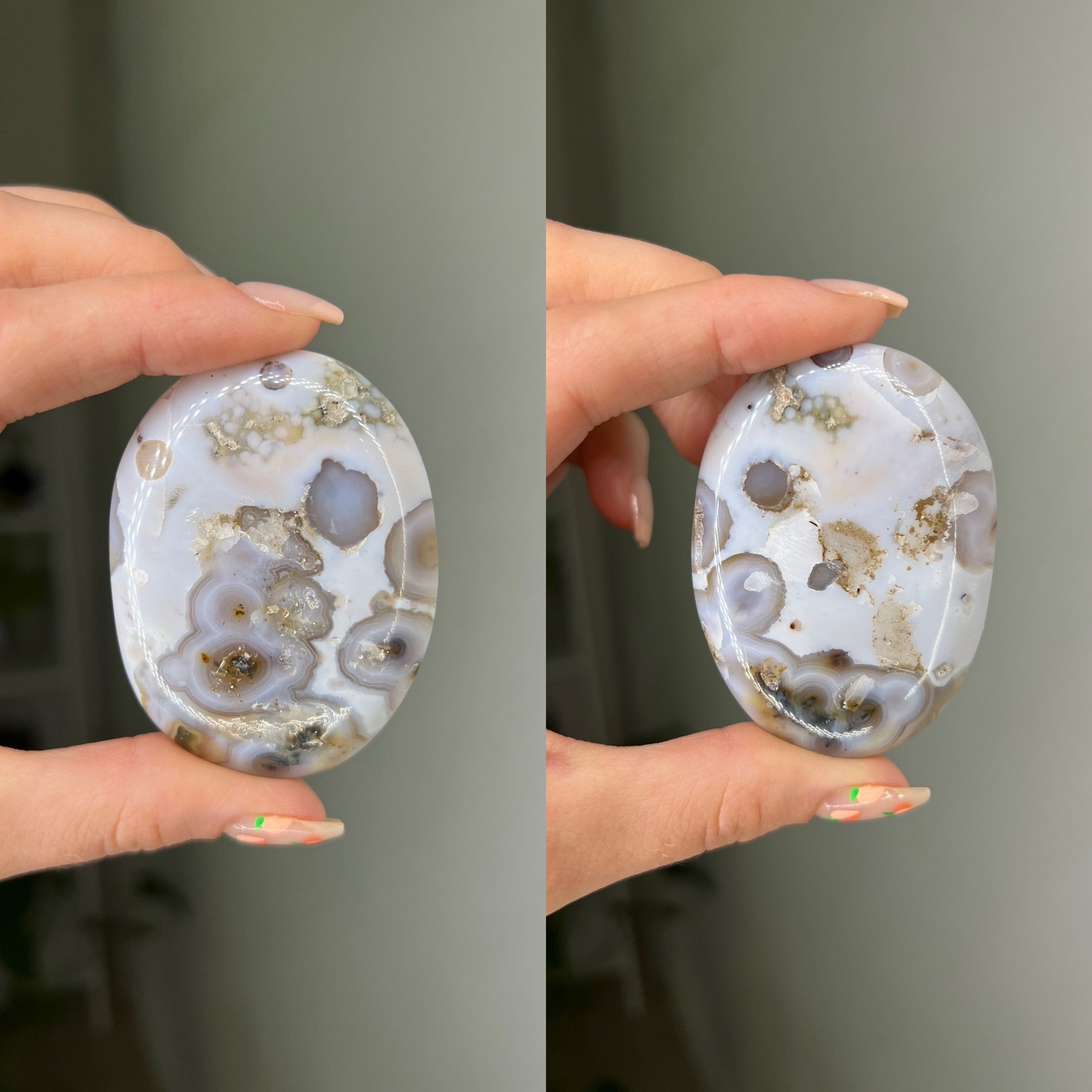 8th Vein Ocean Jasper Palmstone