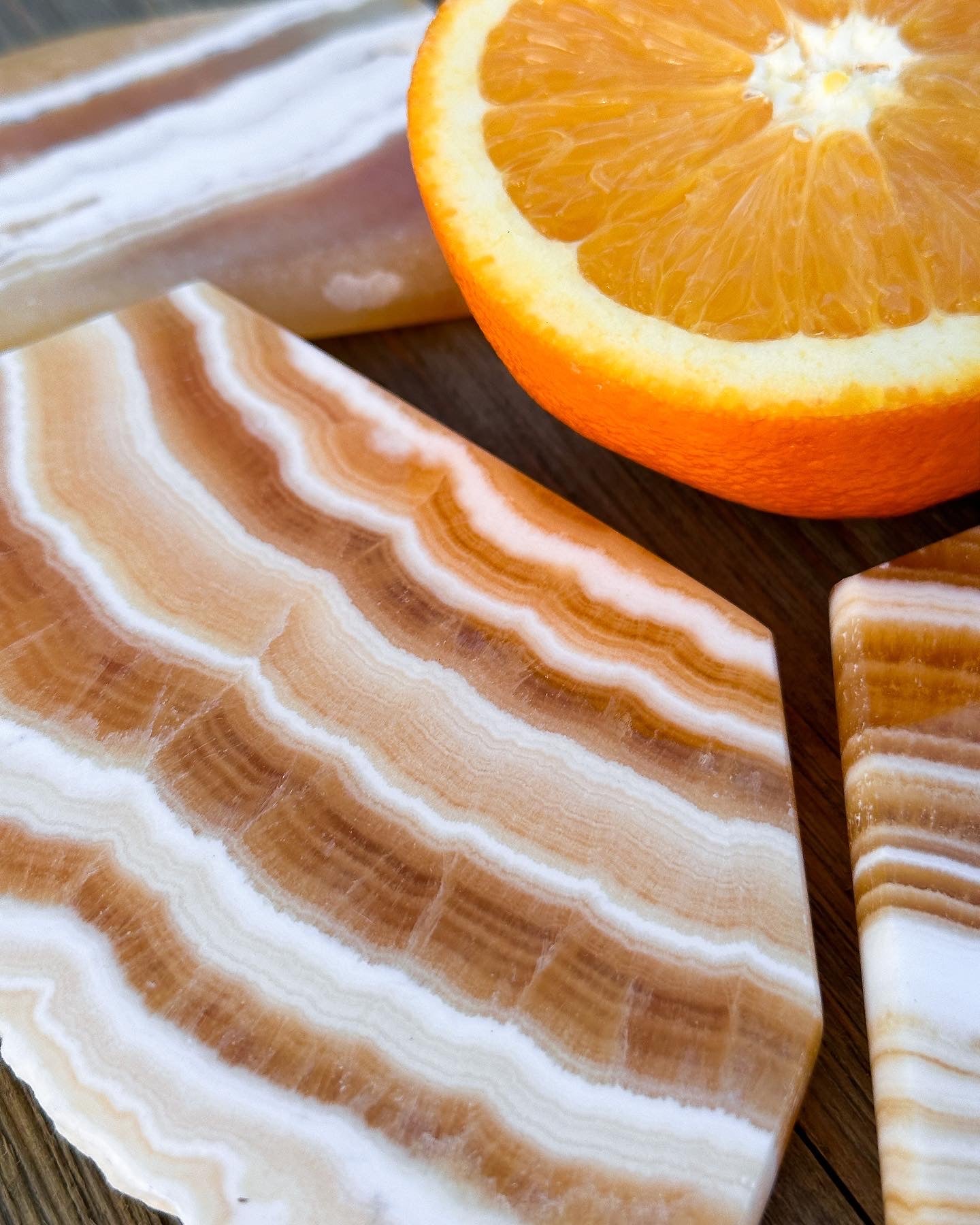Orange Calcite Slabs