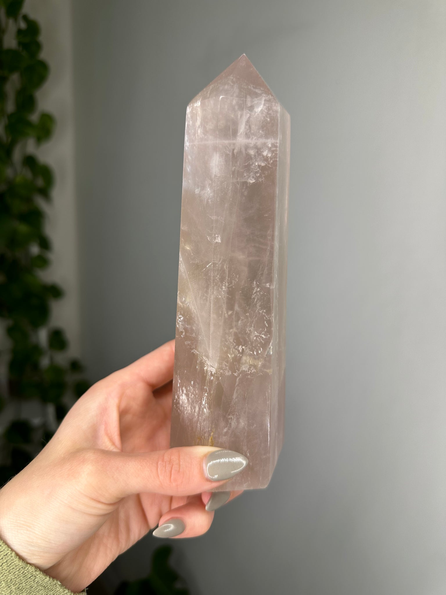 Lavender Rose Quartz Tower