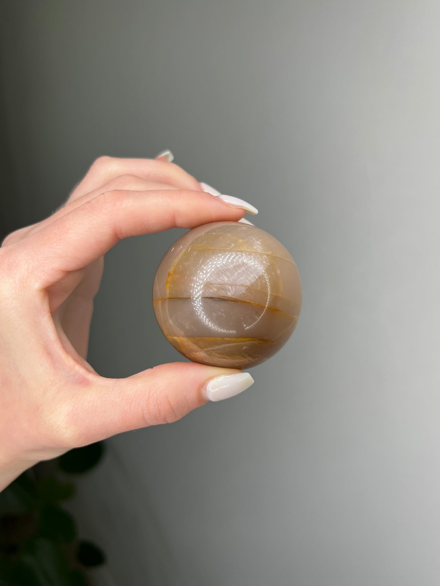 Peach Moonstone Sphere