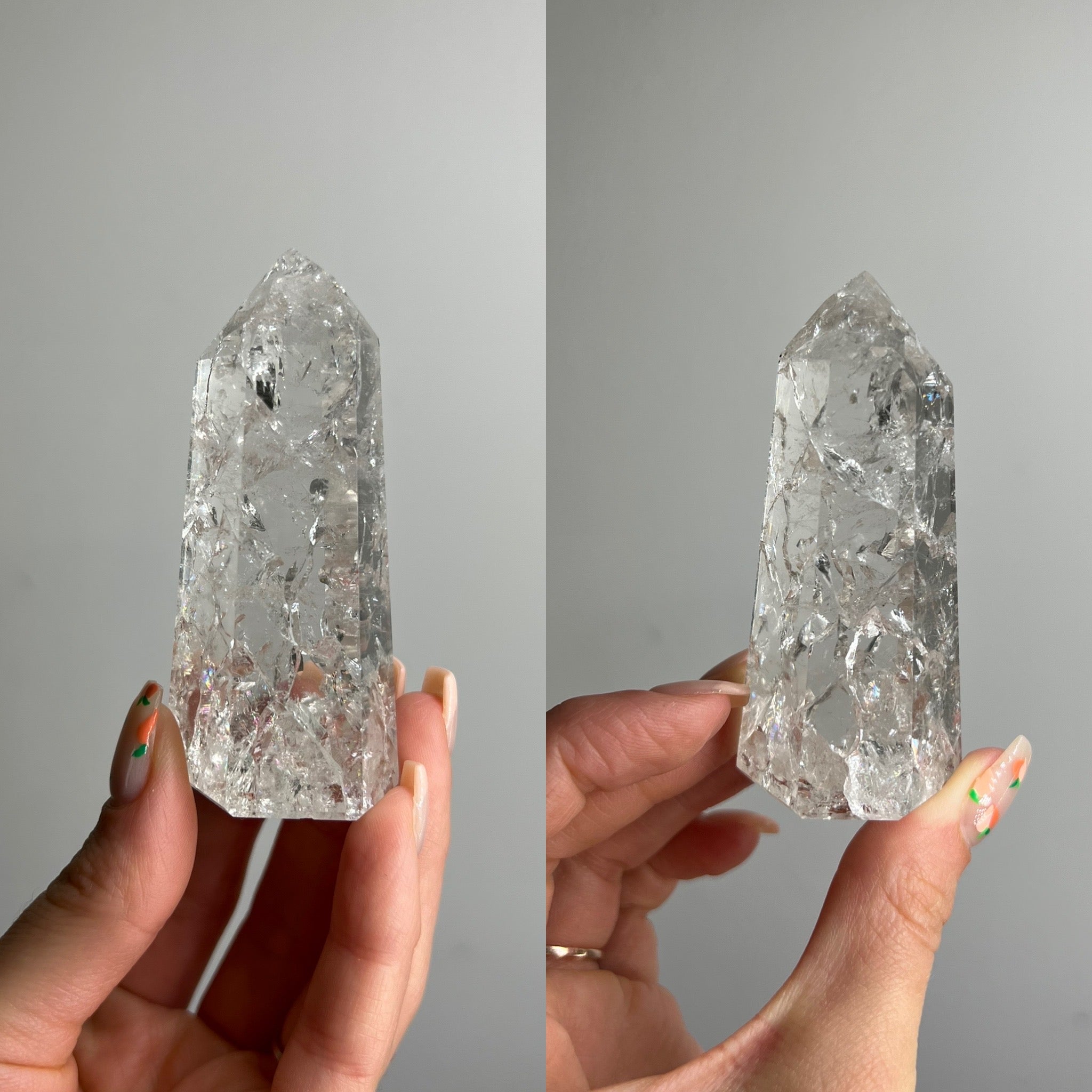 Crackle Quartz Tower