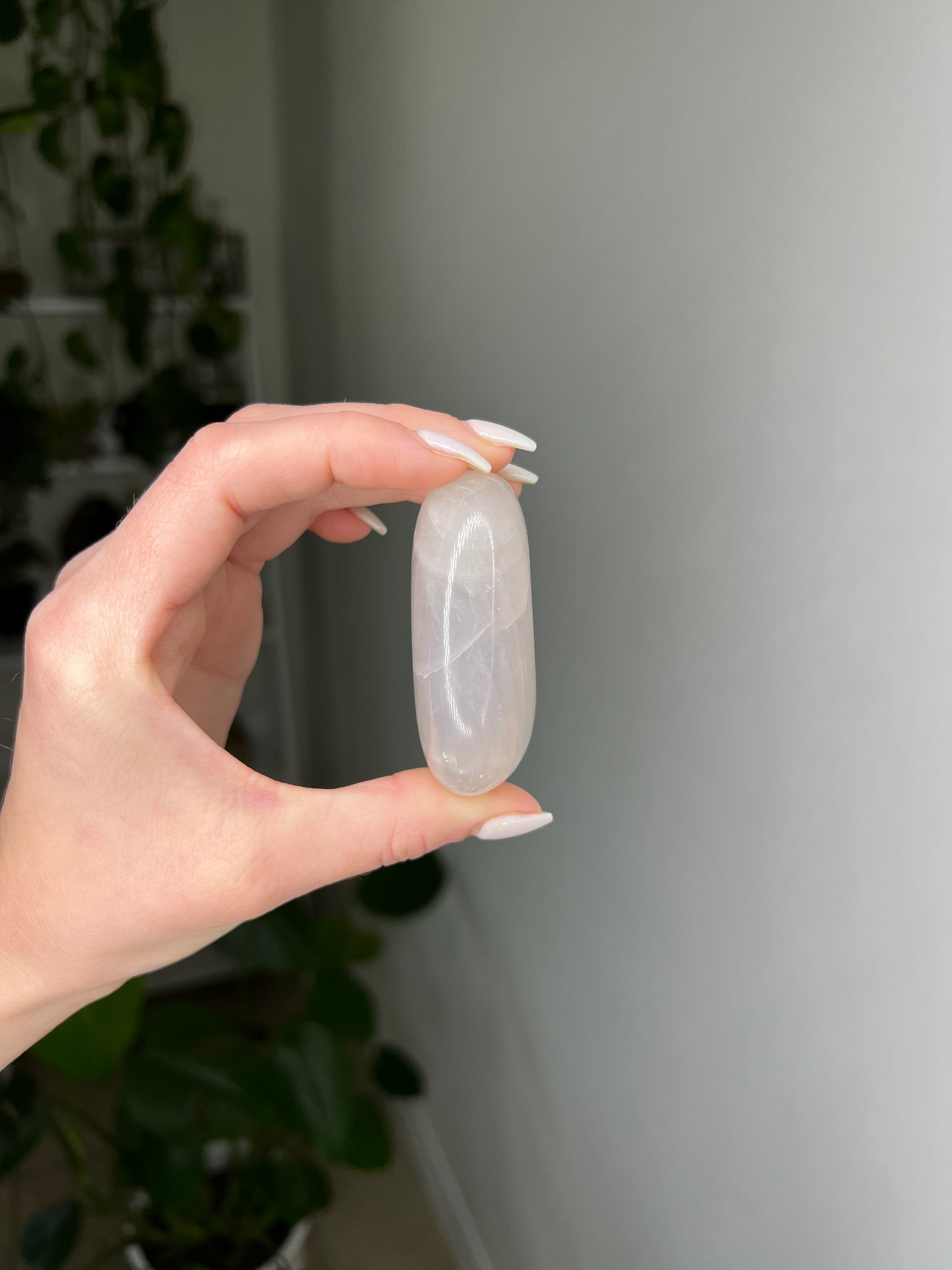 Blue Rose Quartz Palmstone