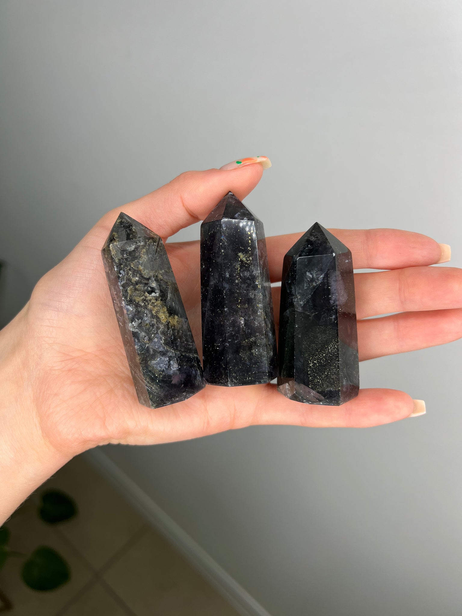 Fluorite w/ Pyrite Tower