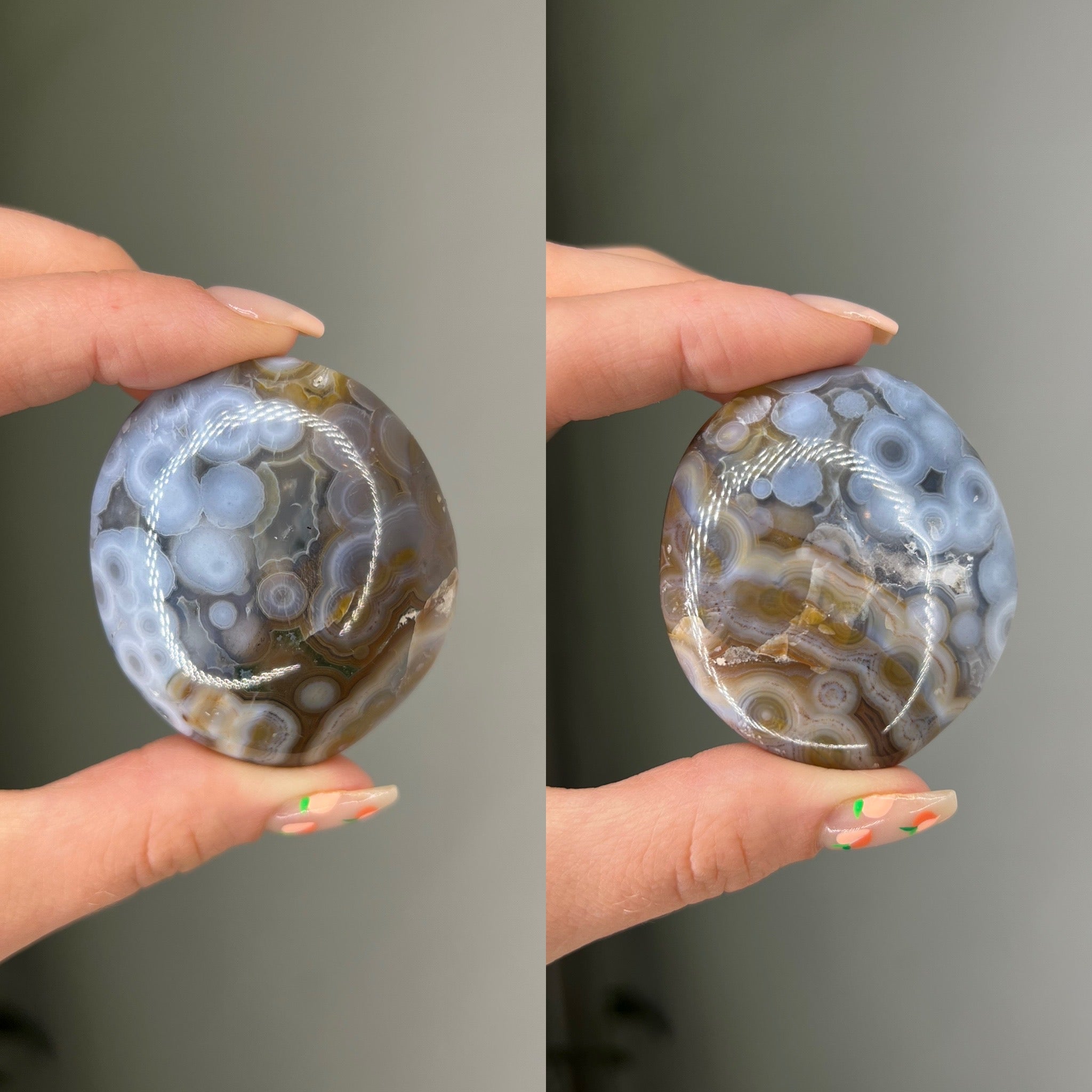 8th Vein Ocean Jasper Palmstone