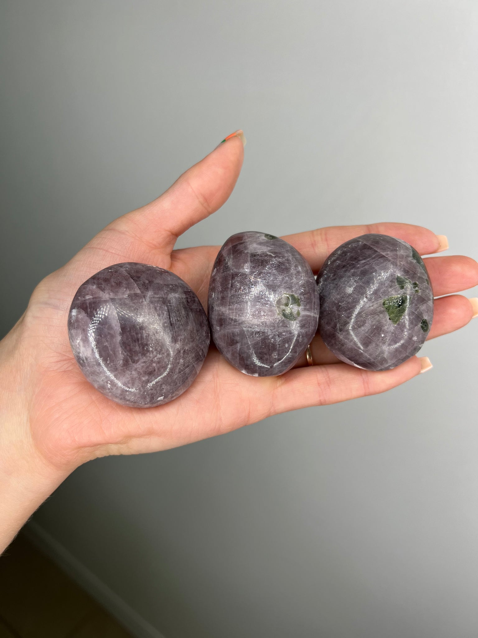 Purple Anhydrite Palmstone