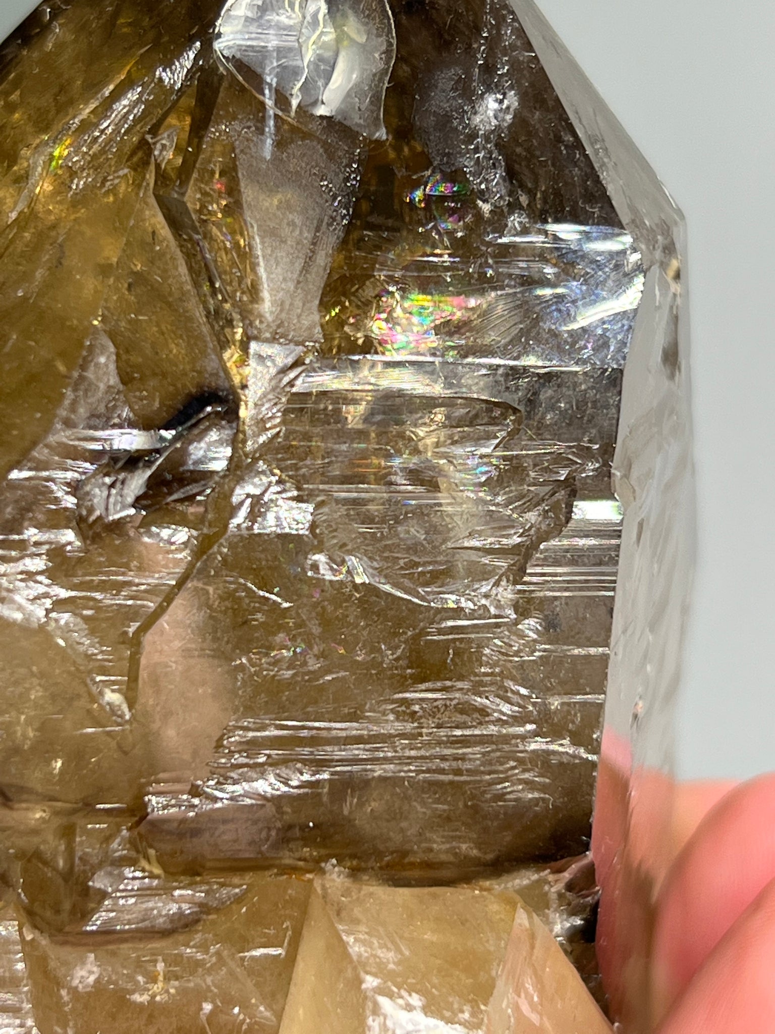 Natural Citrine Skeletal Elestial Quartz