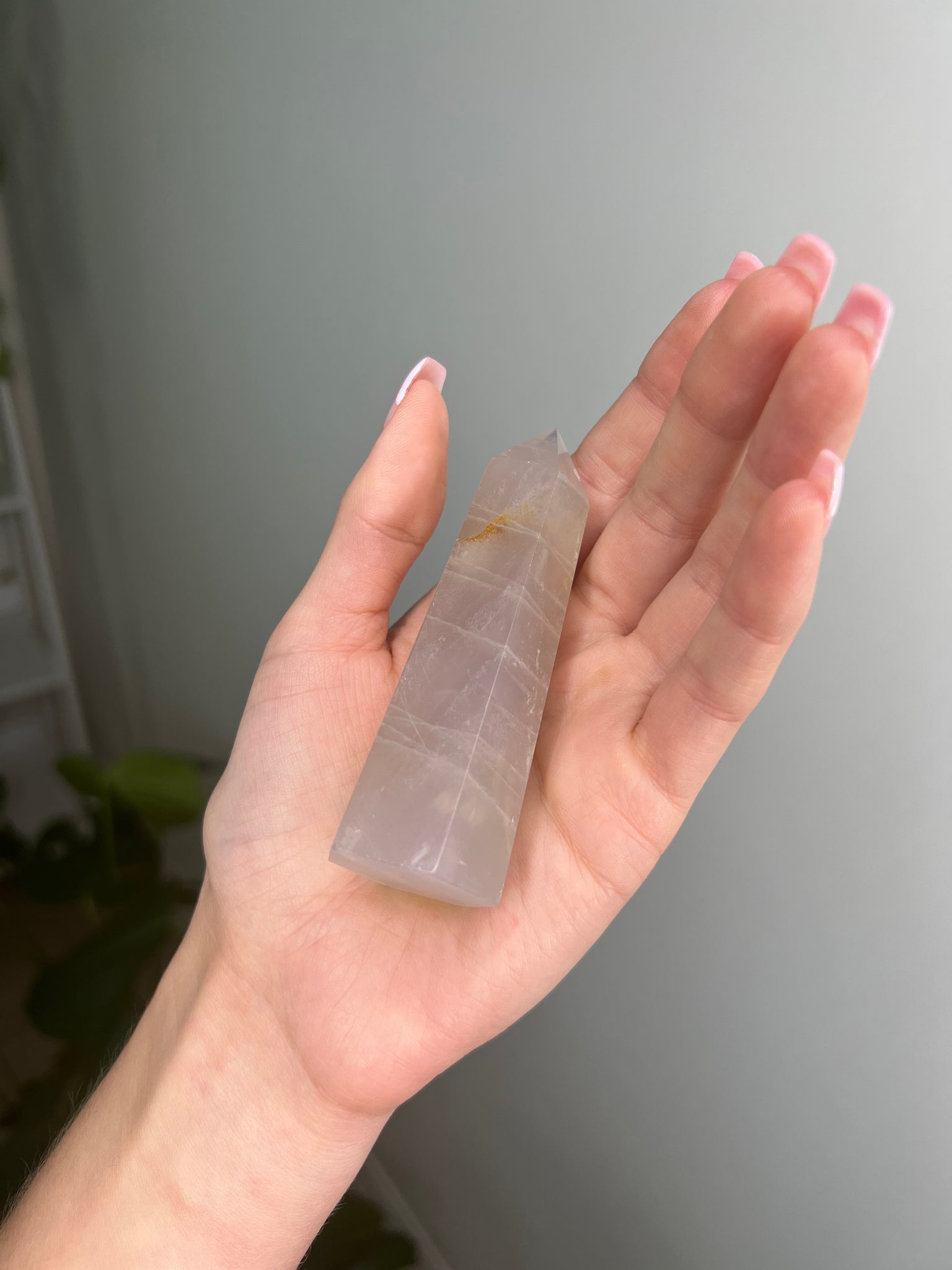 Blue Rose Quartz Tower