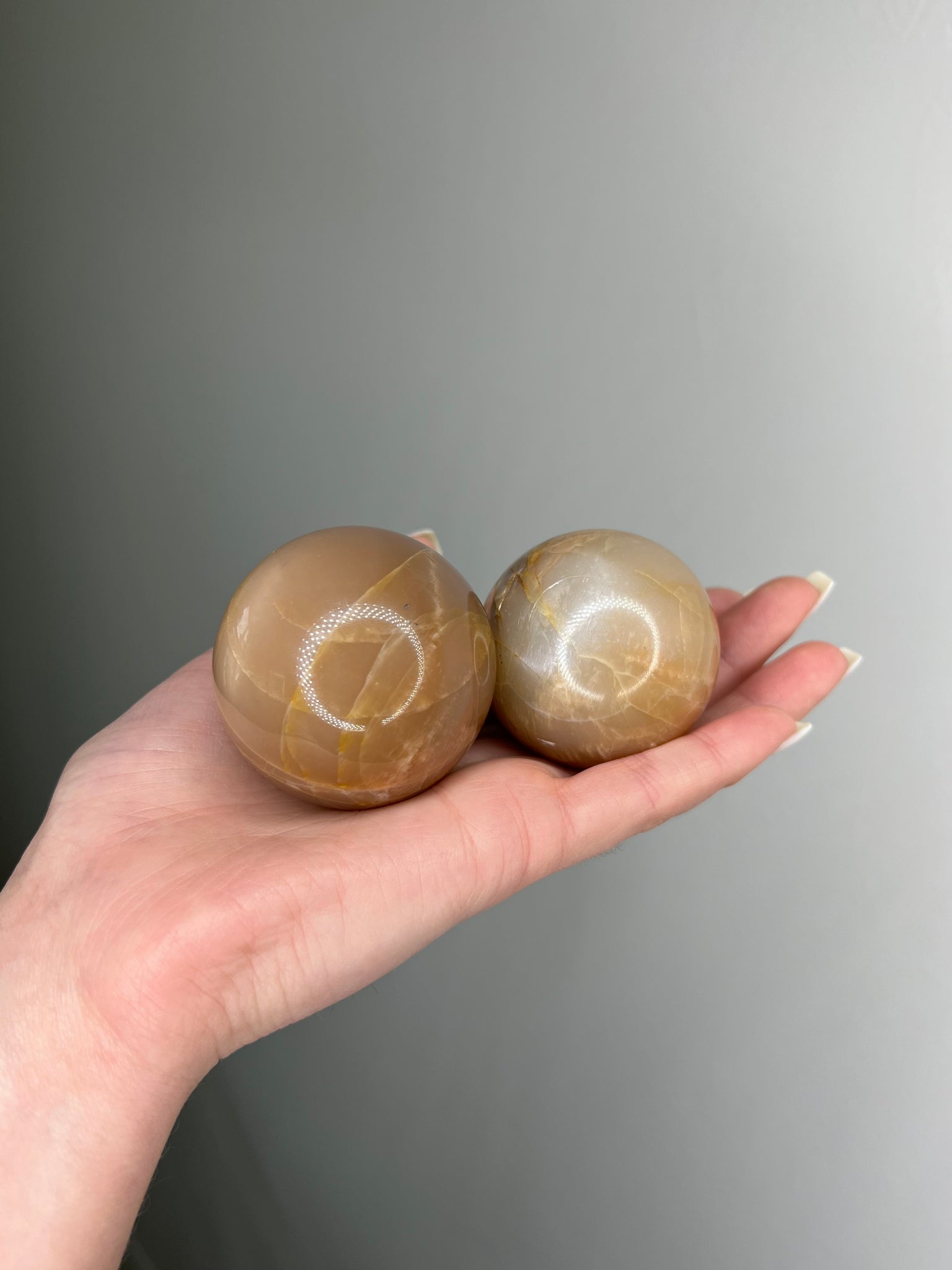 Peach Moonstone Sphere