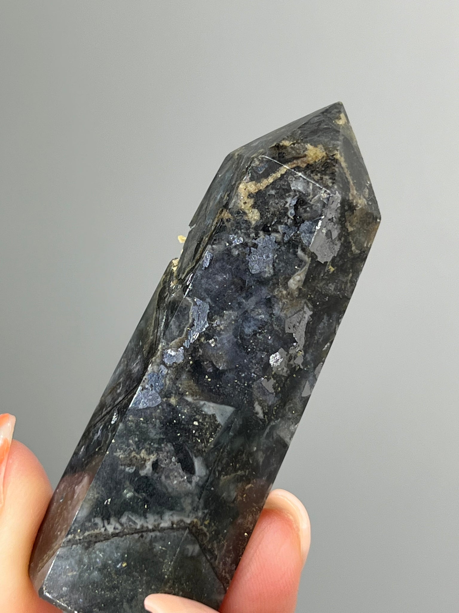 Fluorite w/ Pyrite Tower