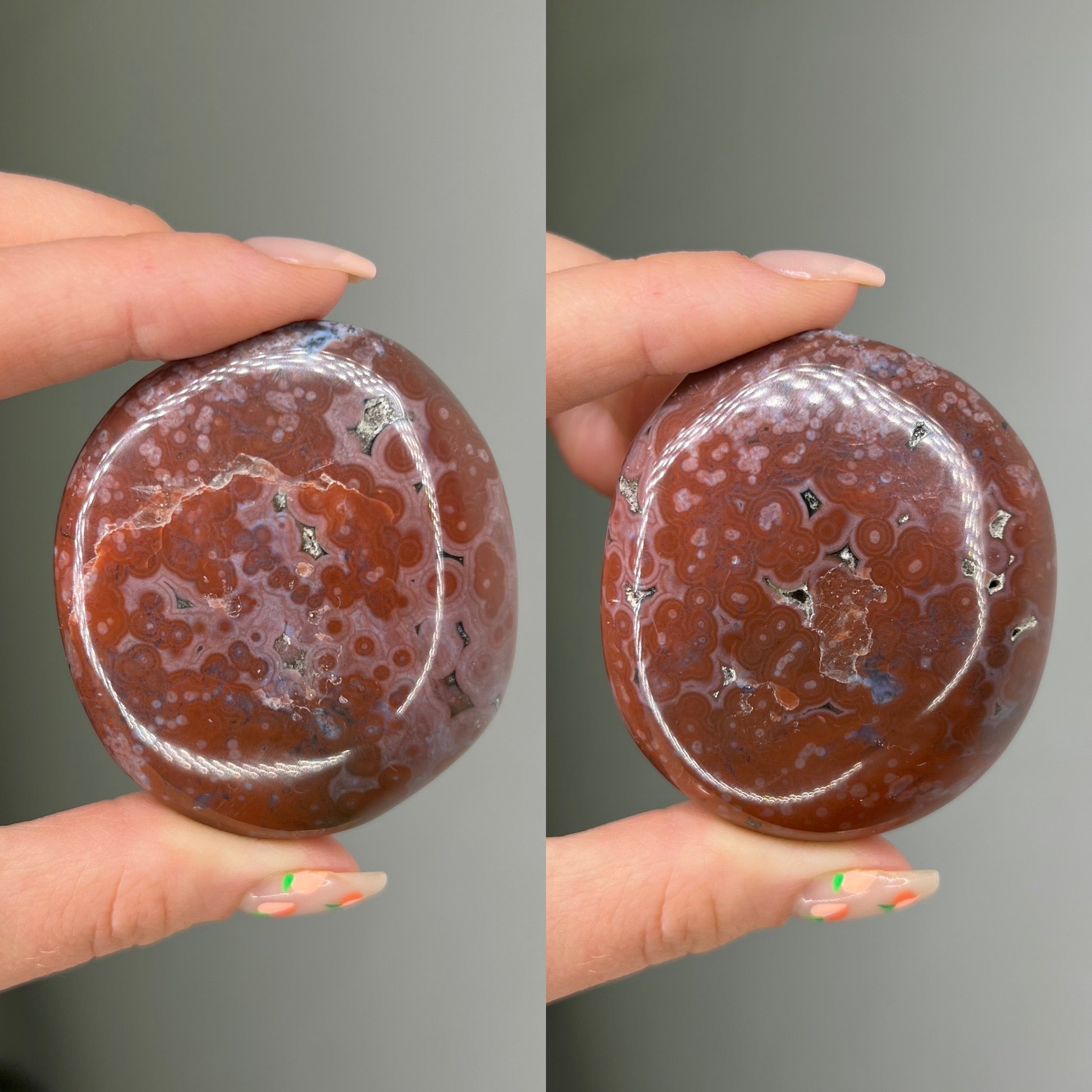 8th Vein Ocean Jasper Palmstone