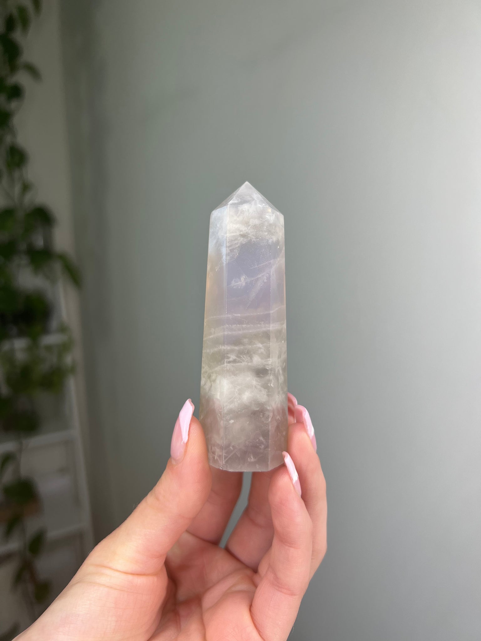 Blue Rose Quartz Tower