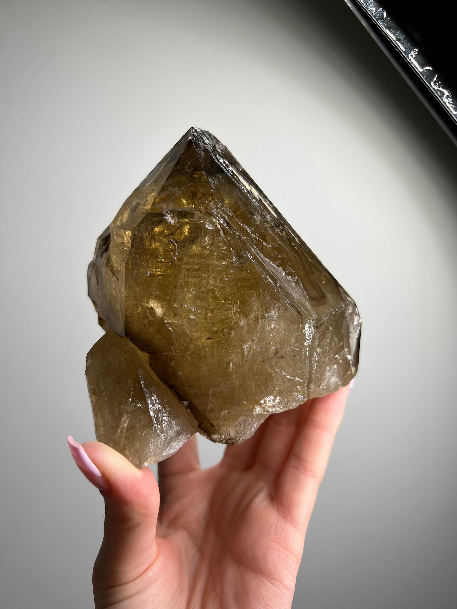 Natural Citrine Skeletal Elestial Quartz
