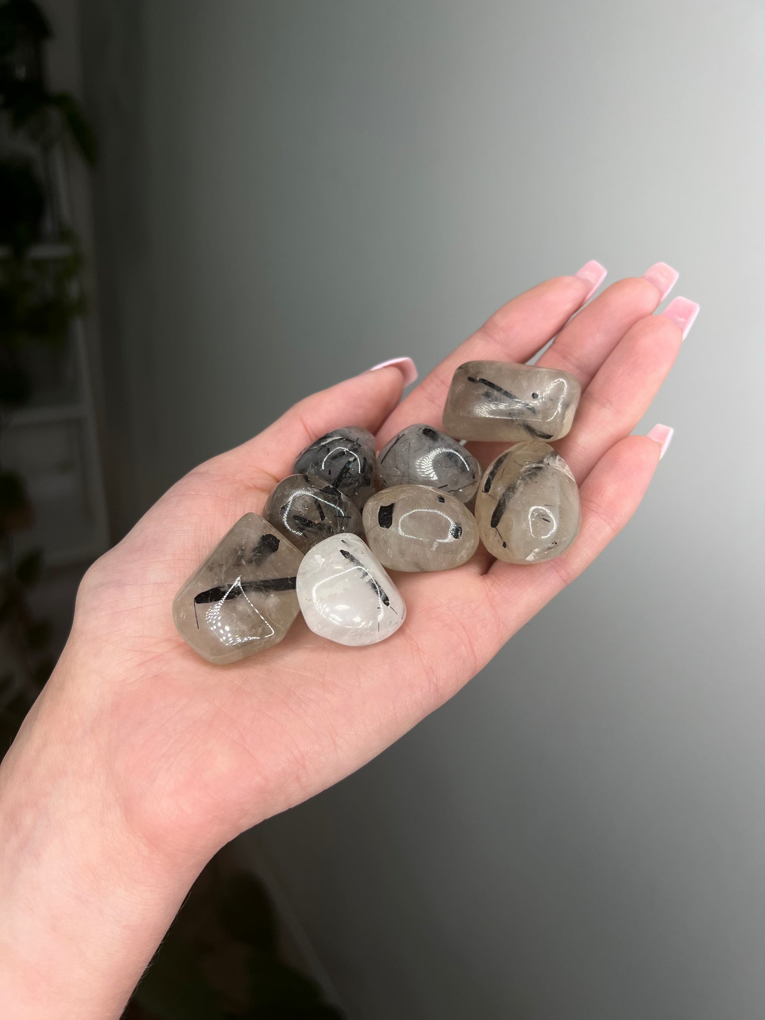 Tourmaline on Quartz Tumble - Add-on