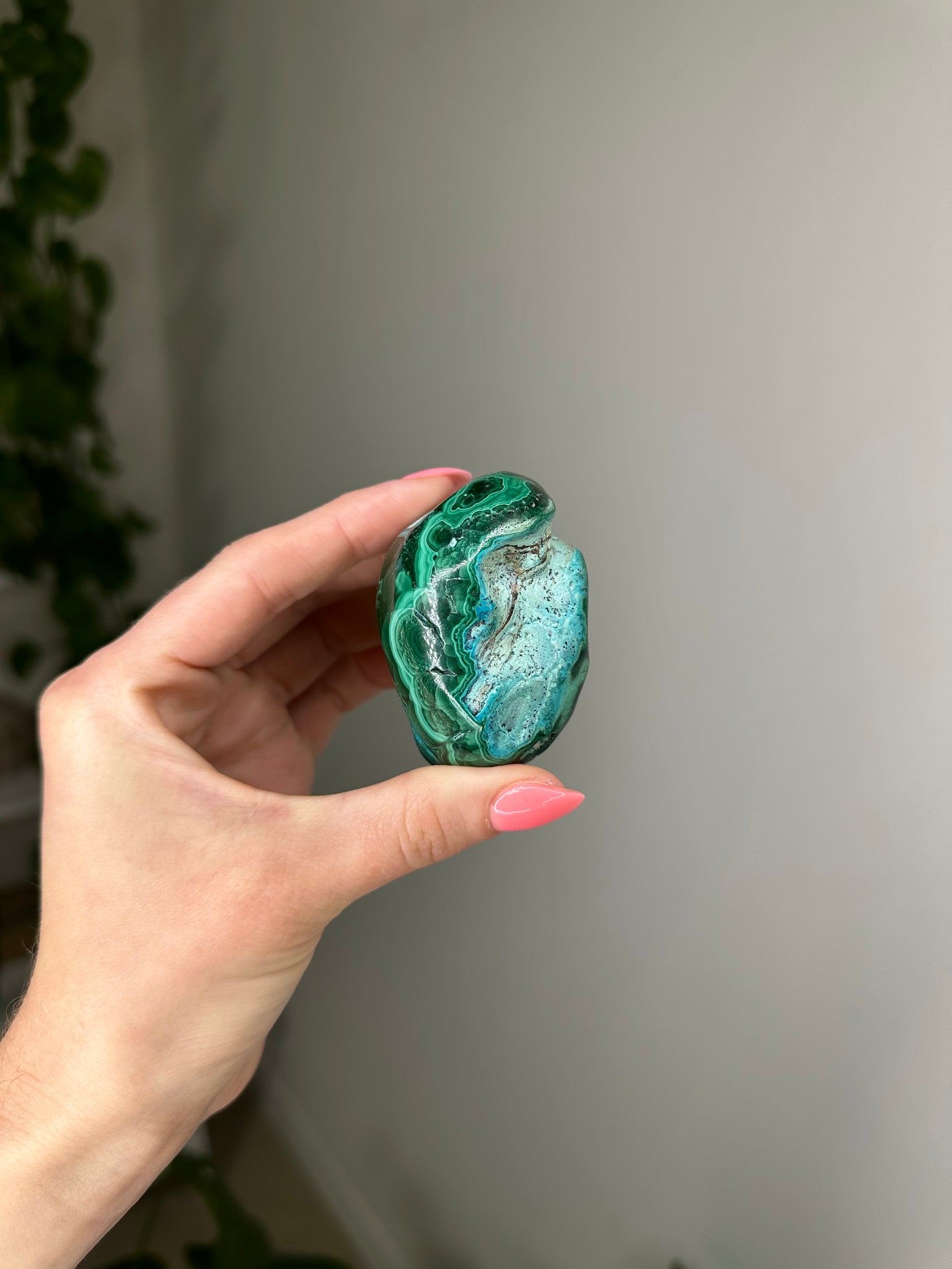 Malachite w/ Botryoidal Chrysocolla Freeform