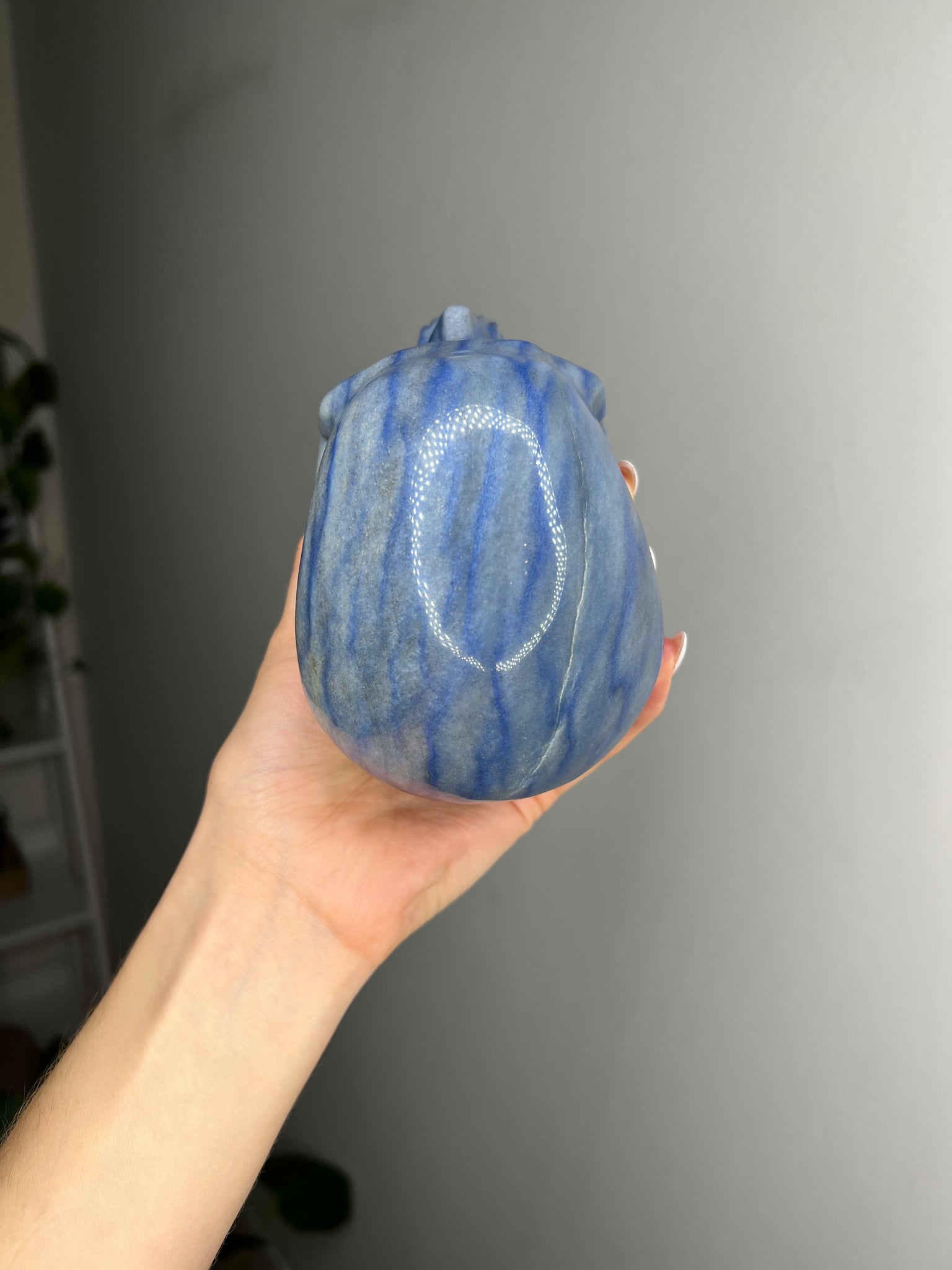 Blue Aventurine Skull
