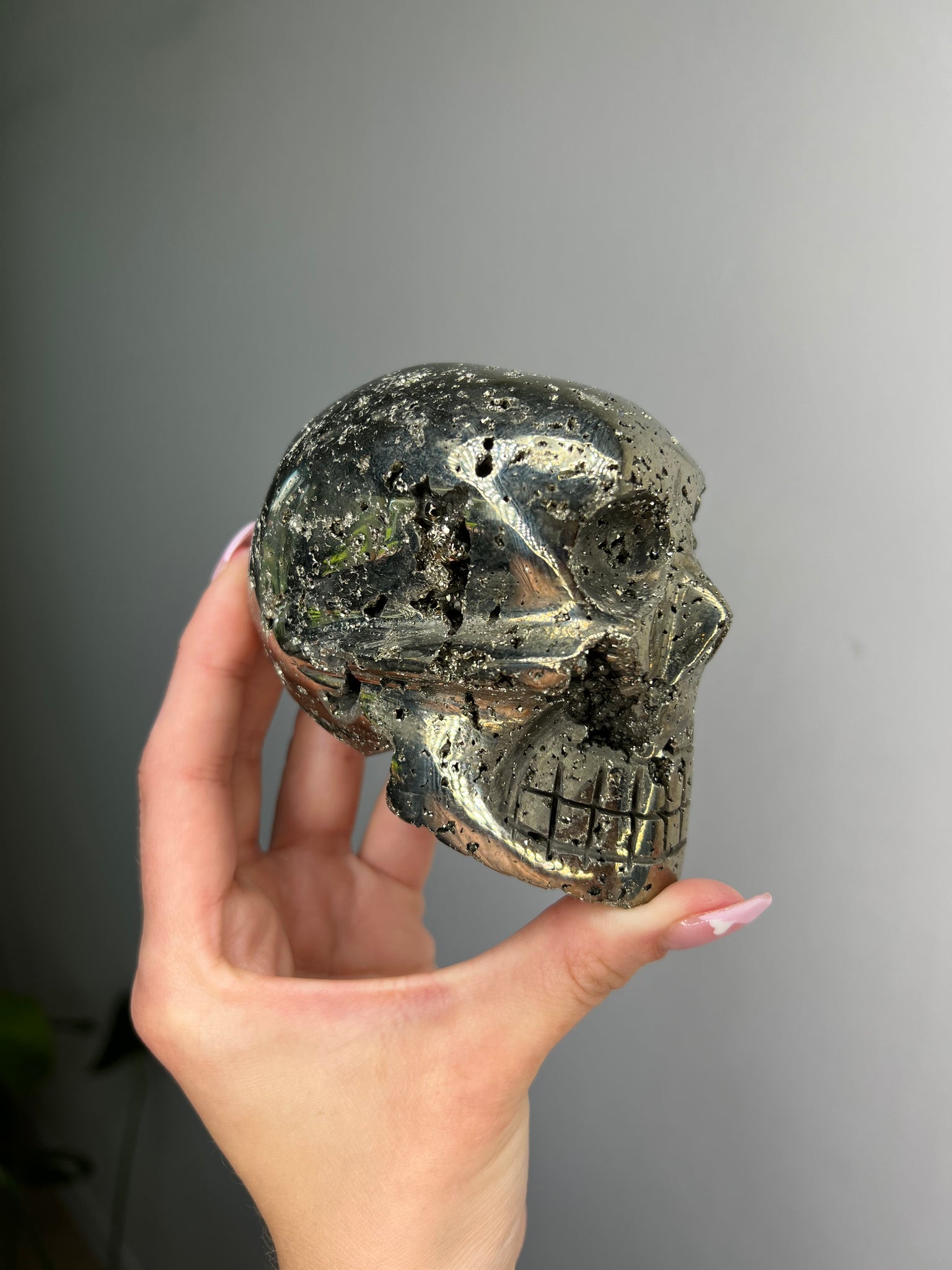 Pyrite Skull