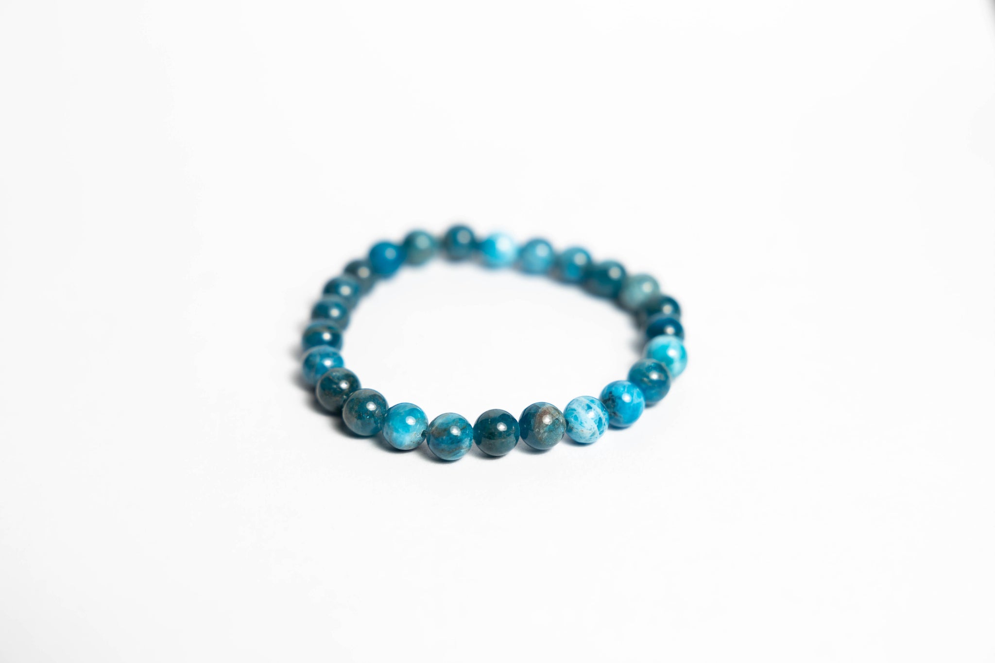 Blue Apatite Bracelet - 8mm - A