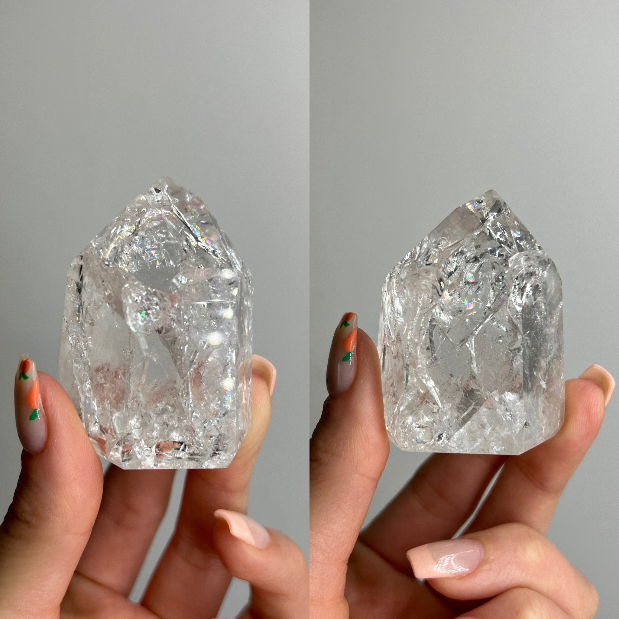 Crackle Quartz Tower