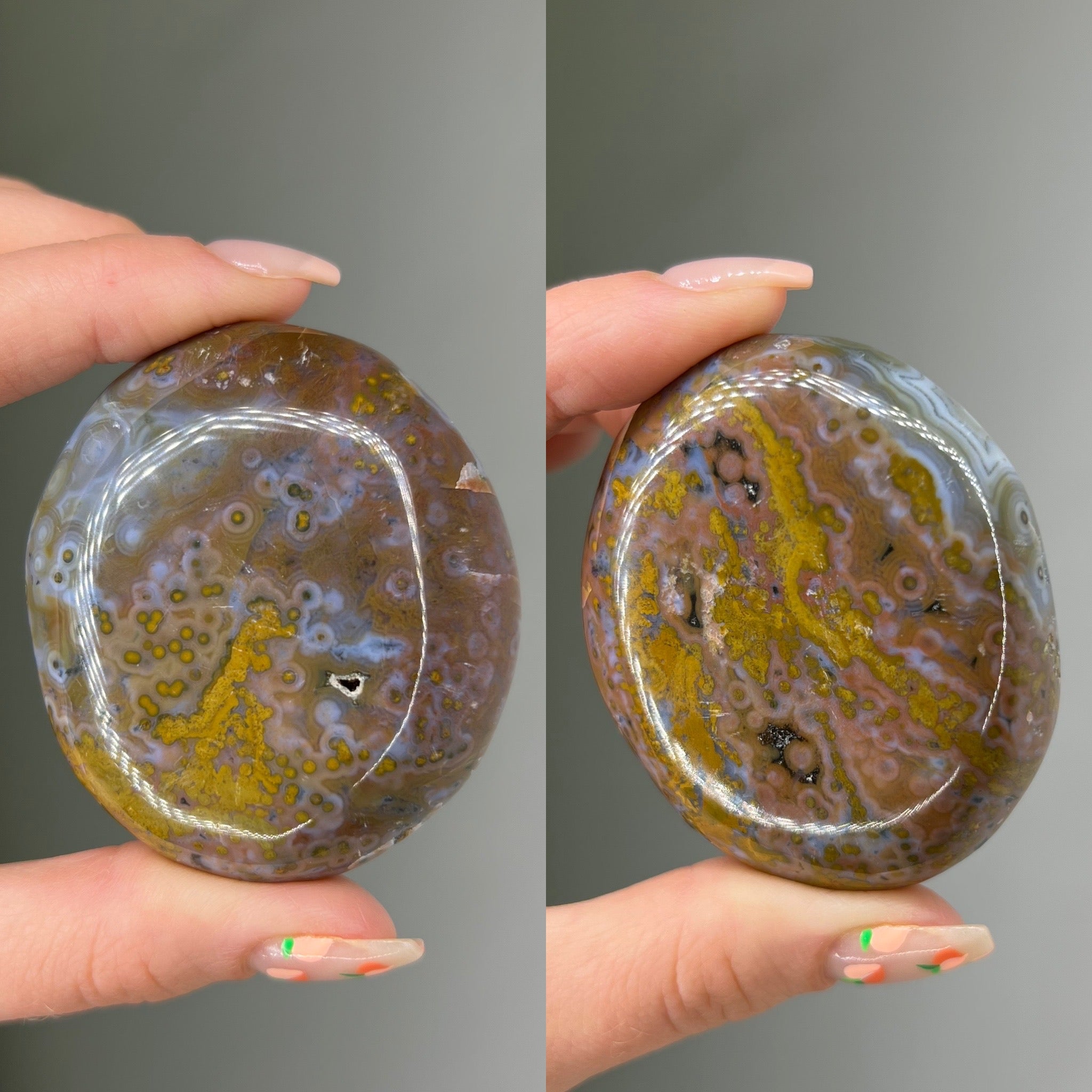 8th Vein Ocean Jasper Palmstone