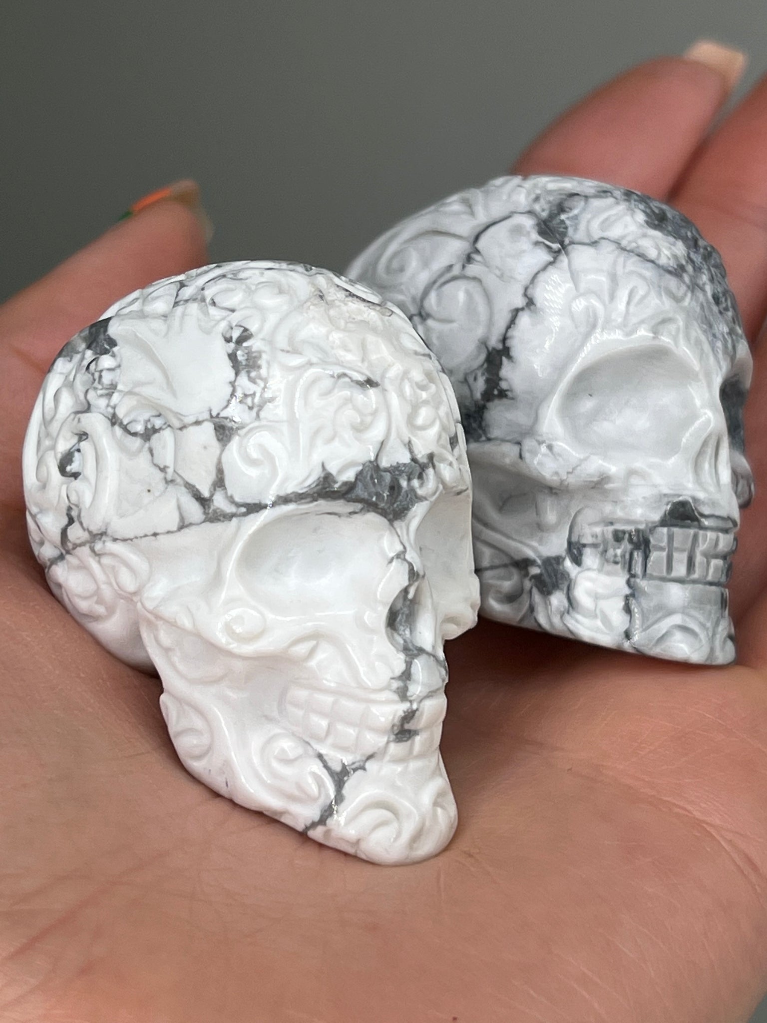 Howlite Sugar Skull