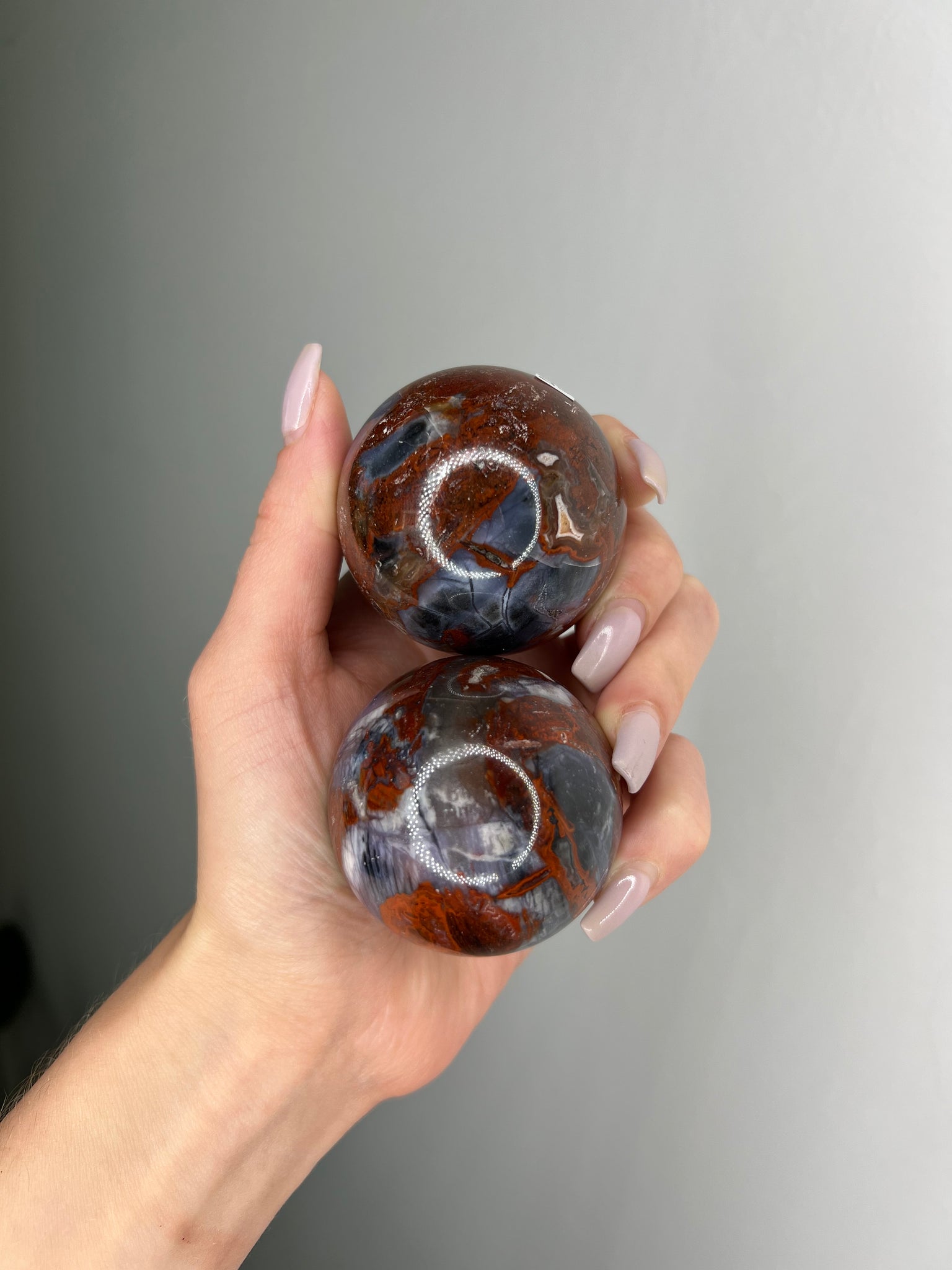Petrified Wood w/ Chalcedony Sphere
